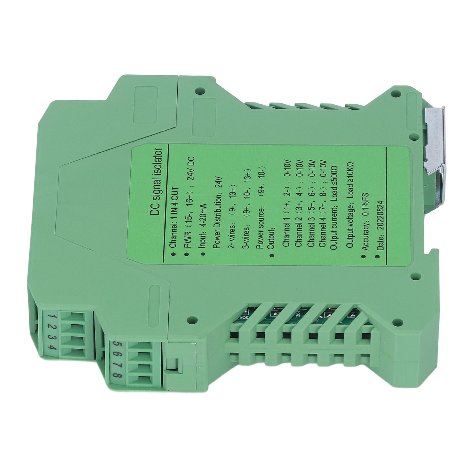 Dc-signalisolator 1 Eingang 4 Ausgänge, Sps-transmitter Für Leiterplatte, 0-10v-wandler, Industrie-konditionierer.