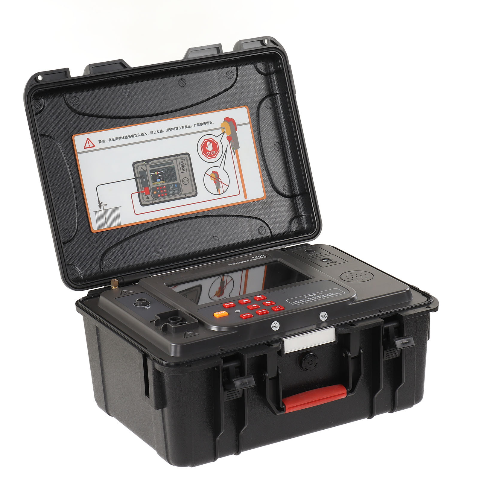 Freileitungsfehlerdetektor Mit Akustischem Und Optischem Alarm, Präzises Erdungskontrollinstrument, 110-240 V, Schnelle Elektrische Fehlerprüfung.