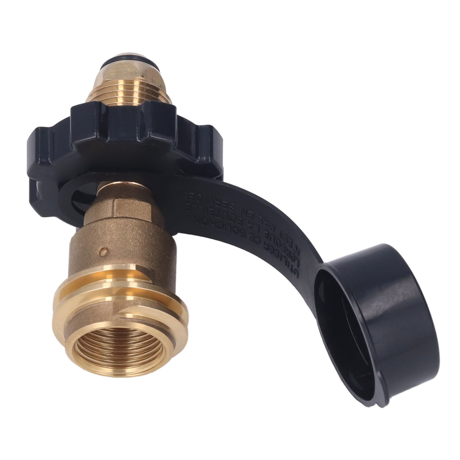 Propangastankadapter Zum Nachfüllen, Schwarzer Griff, Pol-zu-qcc1-typ-1-konverter, Füllventil