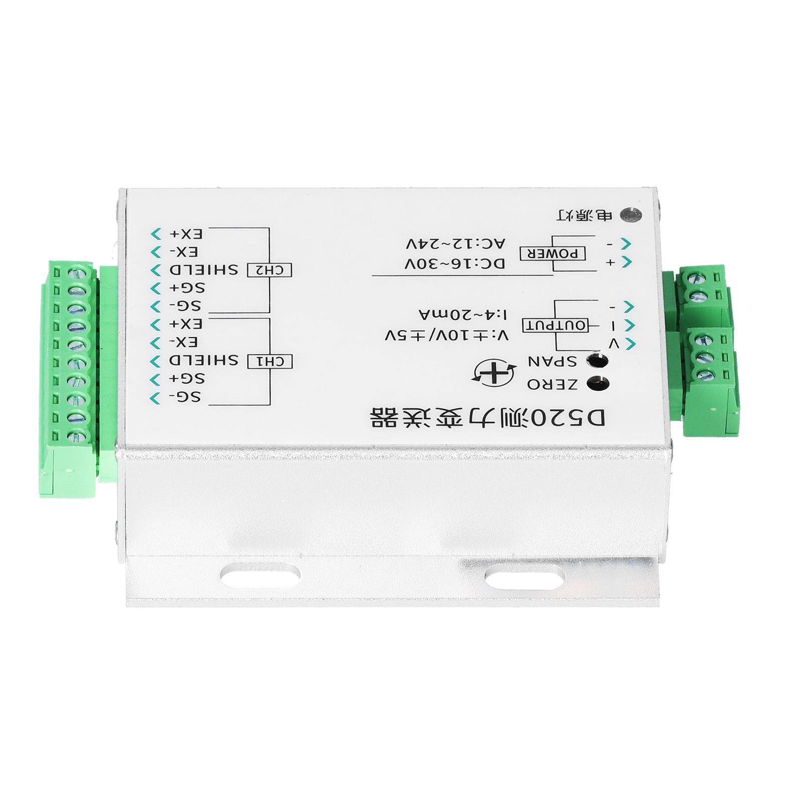 Drucktransmitter, Kraftsensor, 2 Eingänge, 1 Ausgang, 1630 Vdc/1224 Vac, Spannung 0±5v