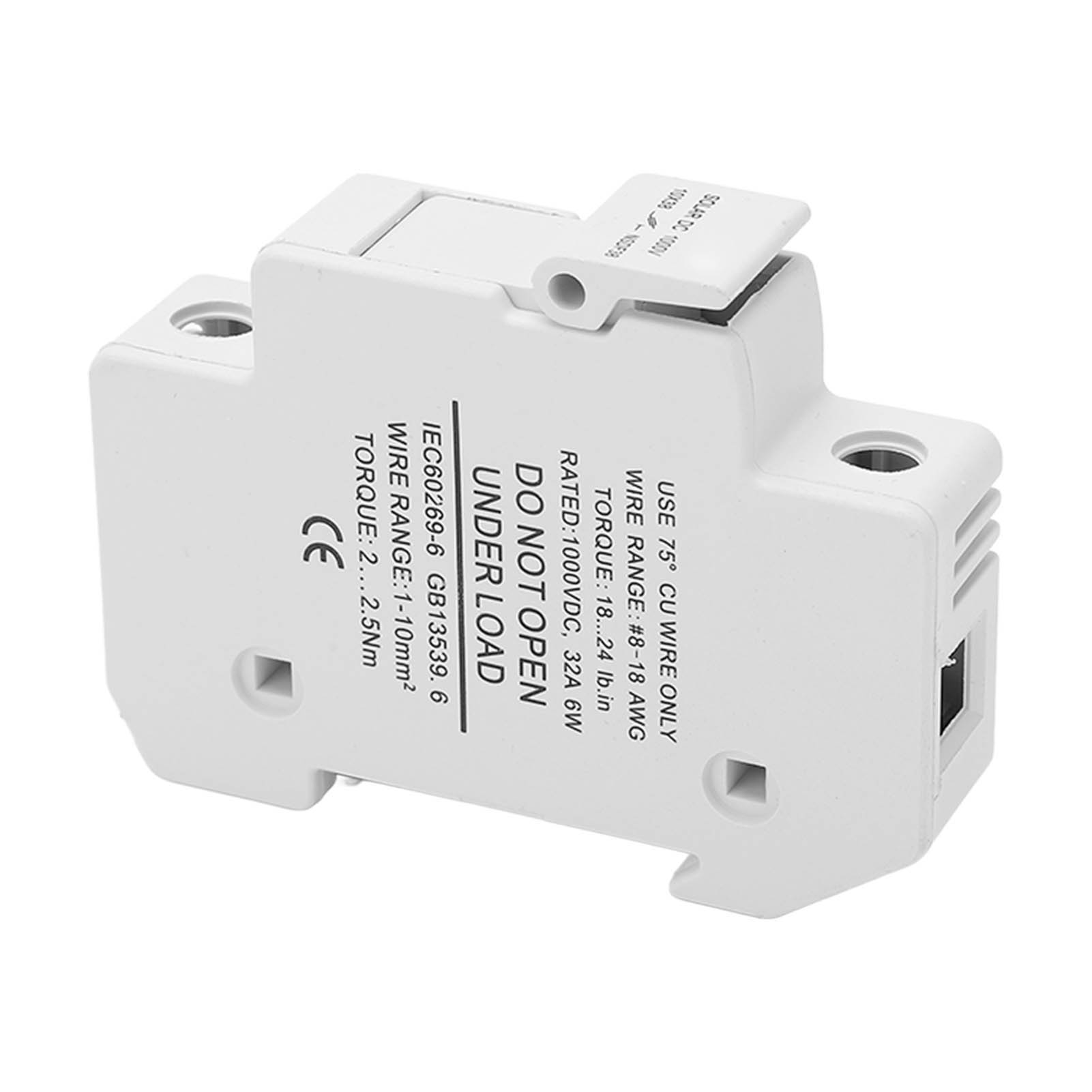 Gleichstrom-1-poliger 32-a-leistungsschalter, Din-schienen-sicherungshalter Für Photovoltaikanlagen, Kombinationsgehäuse, 1000 V, 6 W