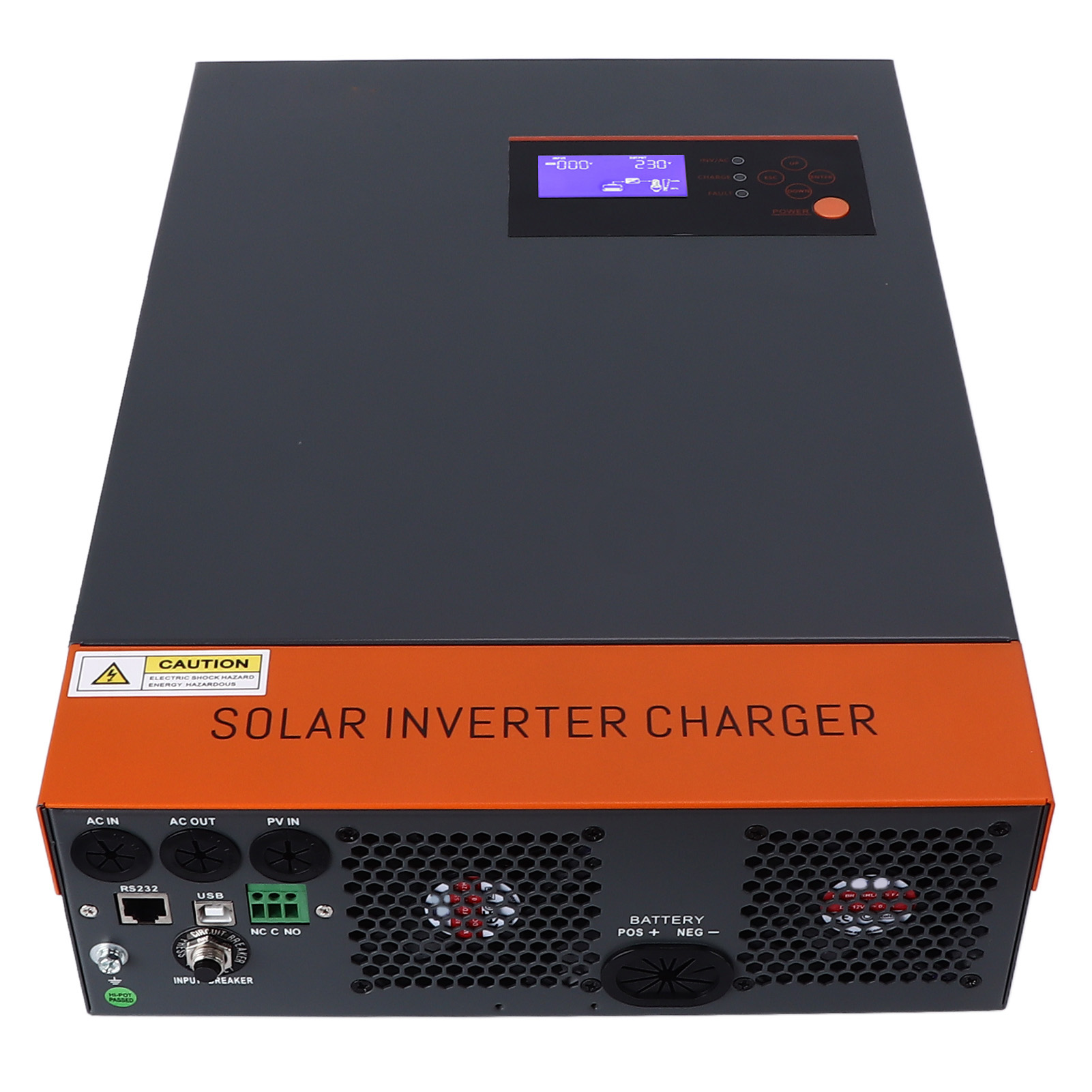5500w 230v Hybrid-solarwechselrichter Mit Mppt-regler, 80a Sinuswelle, 48v, Pow-hvm5.5k