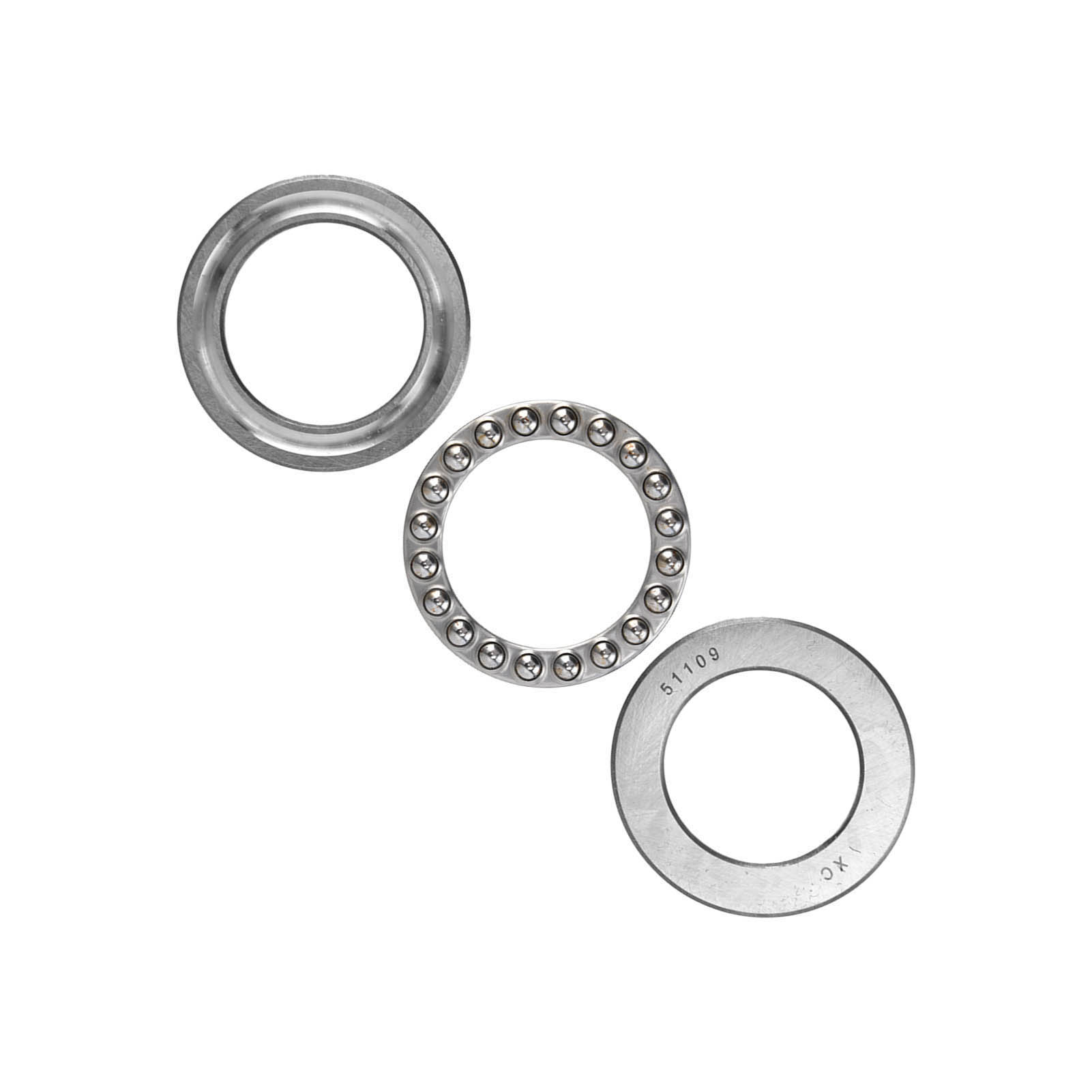 Axialkugellager 51109, 5 Stück, Stahl, Extra Leichte Ausführung, Axiale Belastung, Zubehör Für Industriemaschinen
