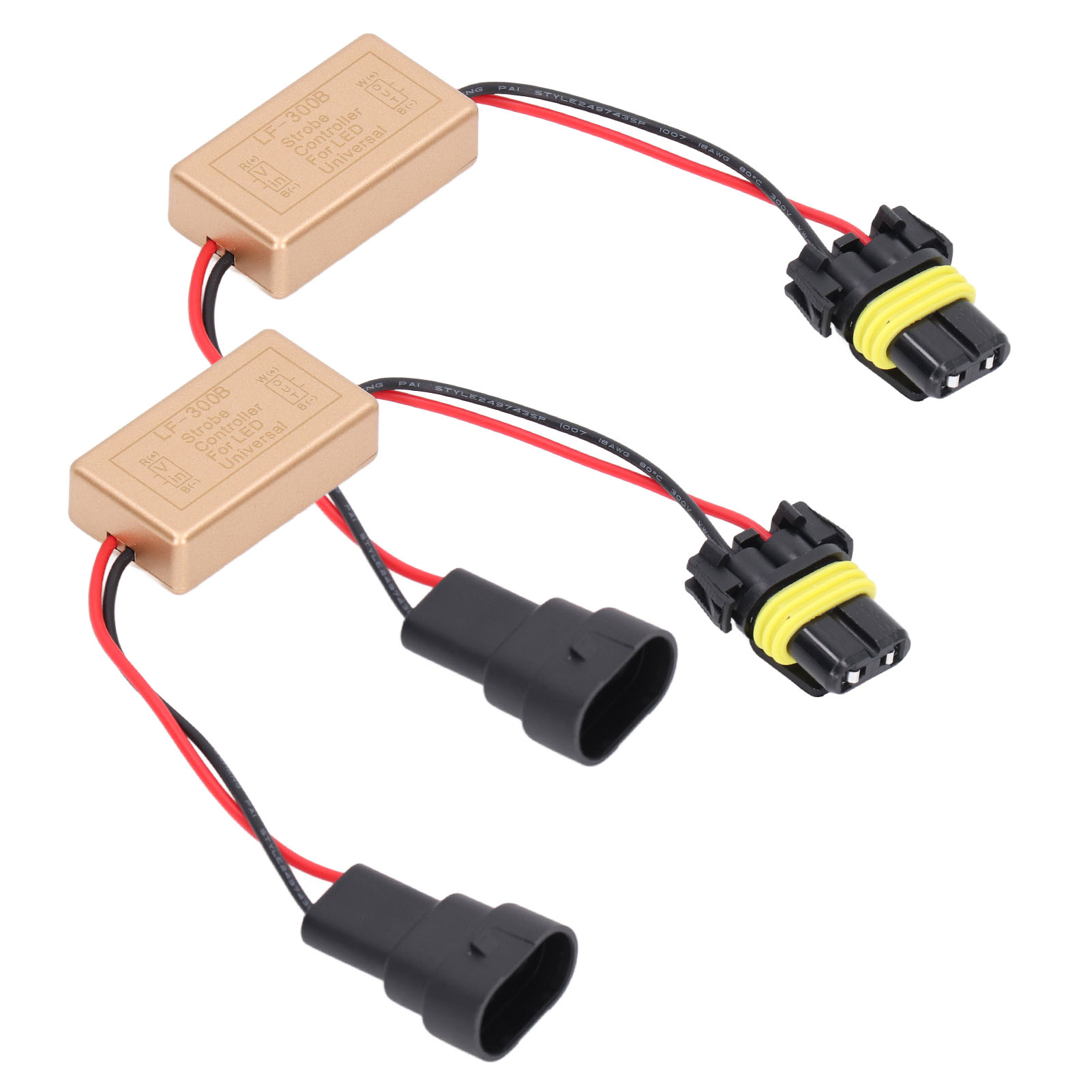 Set Mit 2 X 50-w-led-blitzsteuerungen, Dauerblitzmodul Für Scheinwerfer, Abs-gehäuse, Blinksteuerung