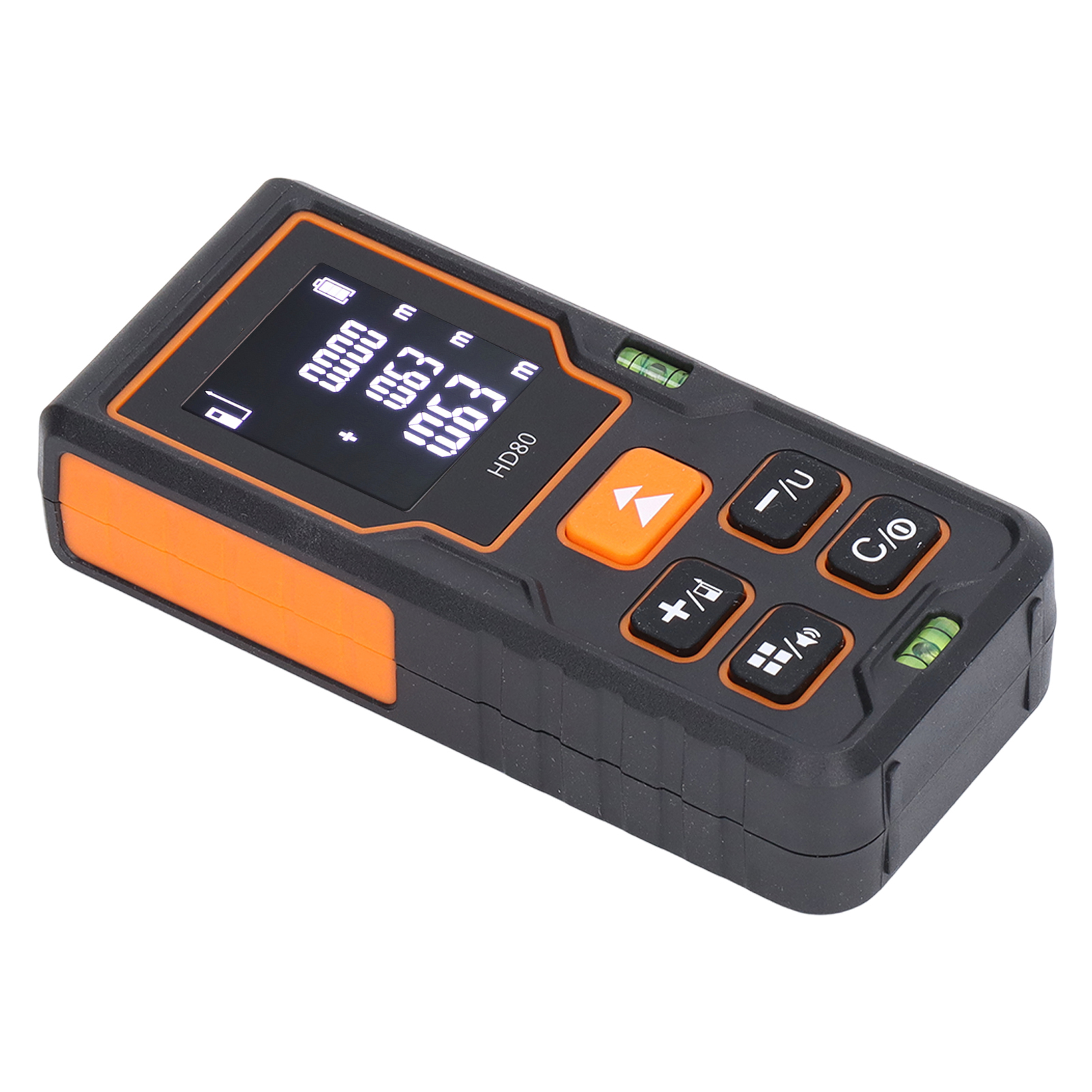 80-m-laser-entfernungsmesser Hd80, Digitales Infrarot-maßband Mit Hintergrundbeleuchtetem Lcd-display, Misst Entfernung, Fläche Und Volumen