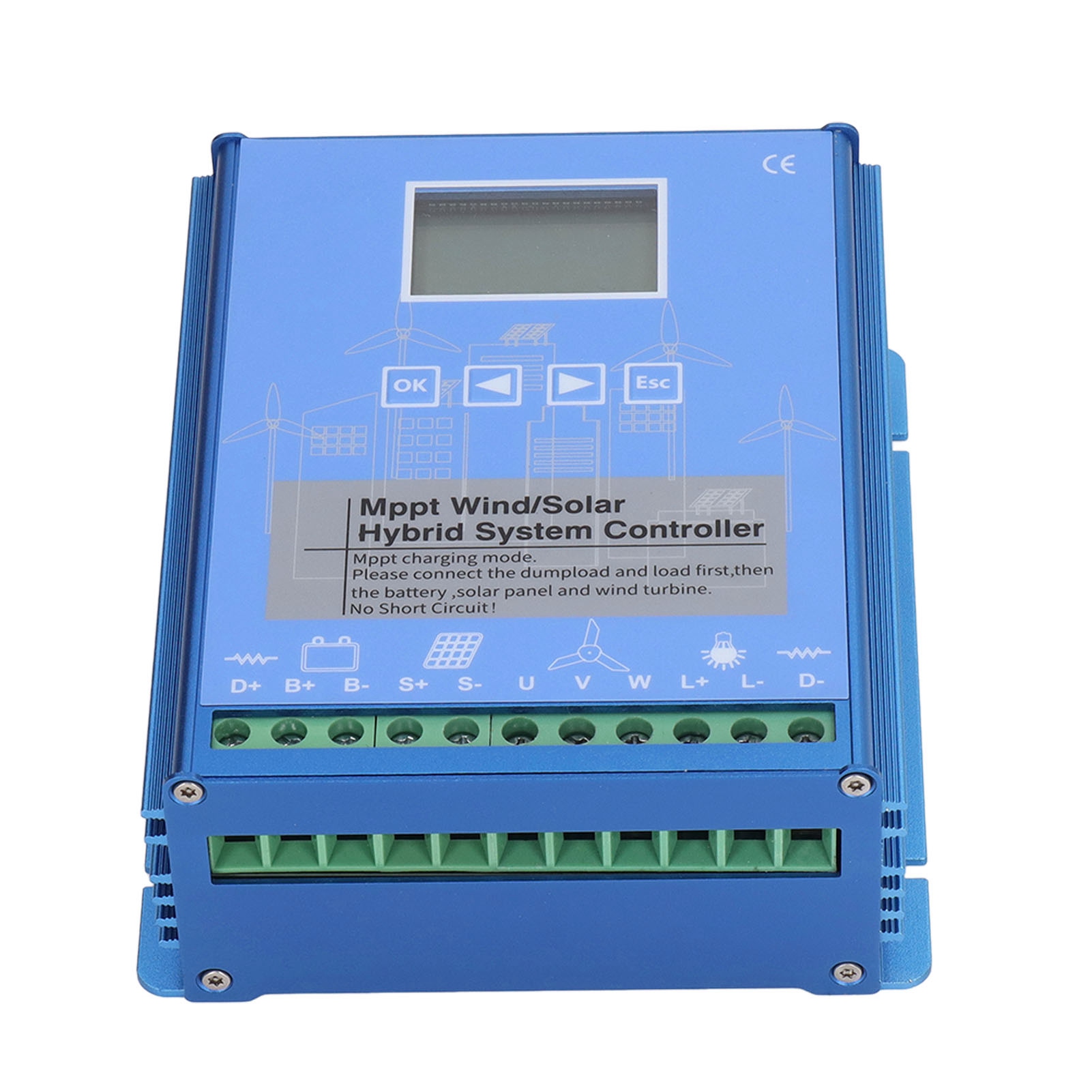 24v/48v Mppt-hybrid-wind-solar-laderegler, Universeller Lcd-laderegler, 1000w Windkraftanlage Und 1000w Photovoltaikmodul