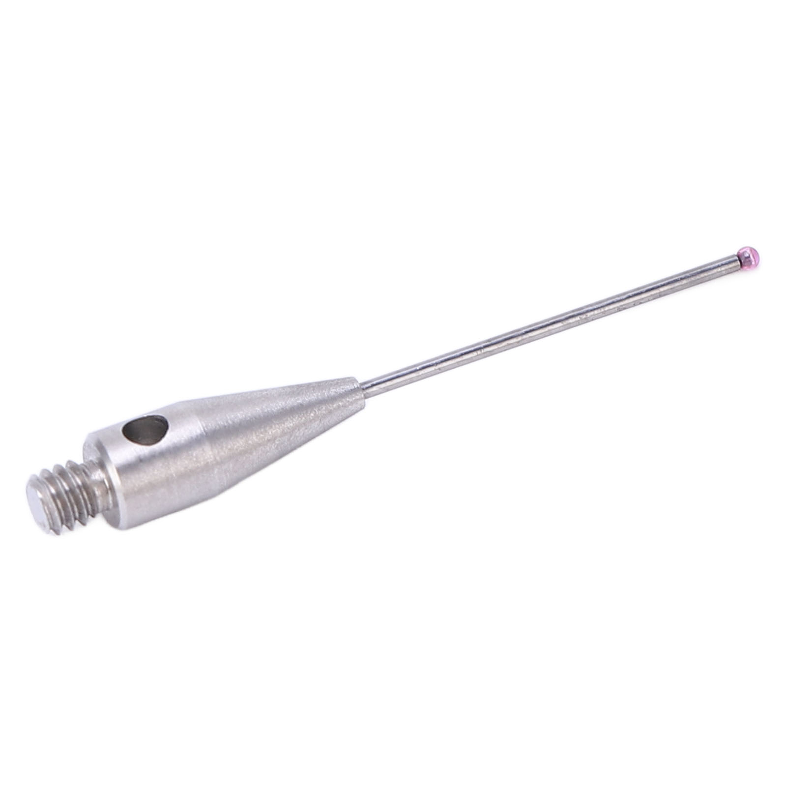 Wolframkarbidstab Mit Hoher Steifigkeit, Cmm-sonde Mit M2-gewinde, Rote Kugel, Durchmesser 0,7 Mm, Länge 20 Mm, Präzisionsmessnadel Für Dreidimensionale Messmaschinen.