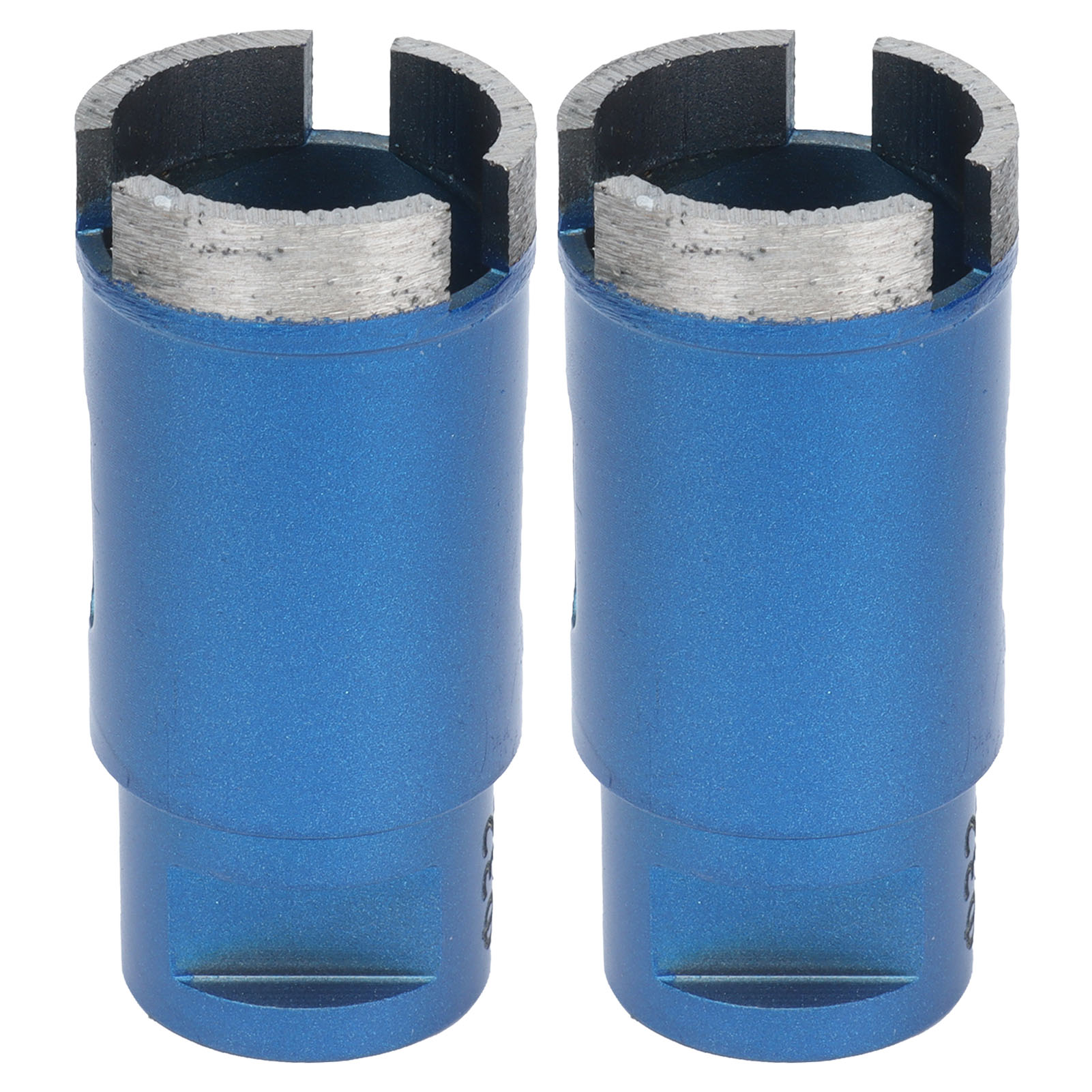 32-mm-bohrer Mit Blauer Spitze Für Marmor, Granit, Keramik, Fliesen Und Beton, 2 Stück, Saubere Schnitte, Geschärftes Hartmetall, Robust