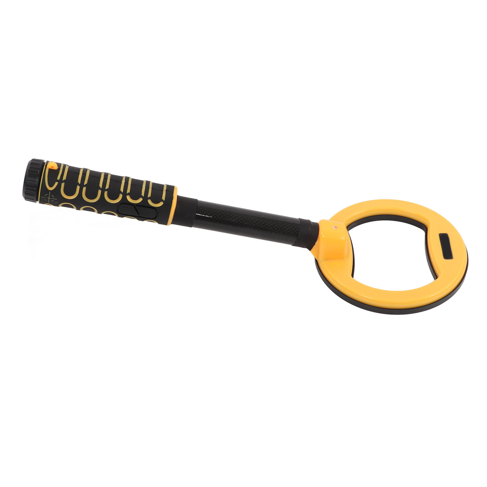 Runder Led-metalldetektor Mit Kurzem Griff, Wasserdicht (ip68), Tragbar Für Outdoor-aktivitäten, Gelbe Farbe