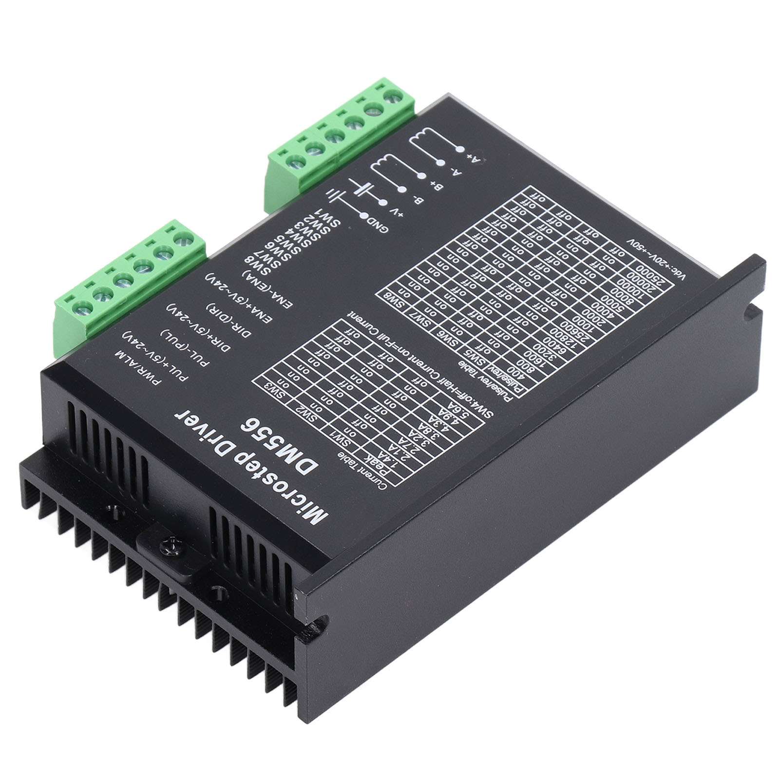 Dm556 Schrittmotortreiber Für 57/86 Nema23/nema34 Motoren, 2-phasen 5,6a Controller, Hochpräziser Digitaler Treiber.