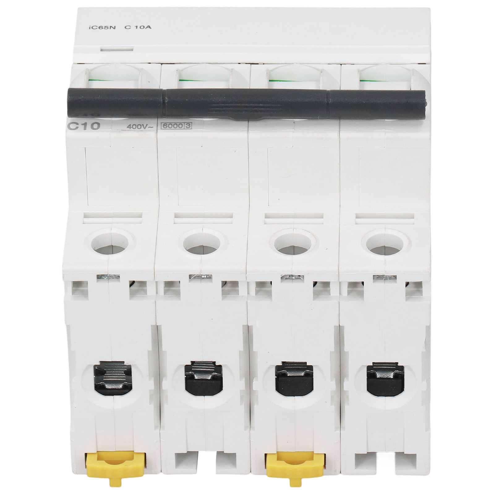 Leitungsschutzschalter 4p 10a C10 Pa66 Din-schiene 400v Niederspannung 6000a Schaltvermögen Modularer Schalter