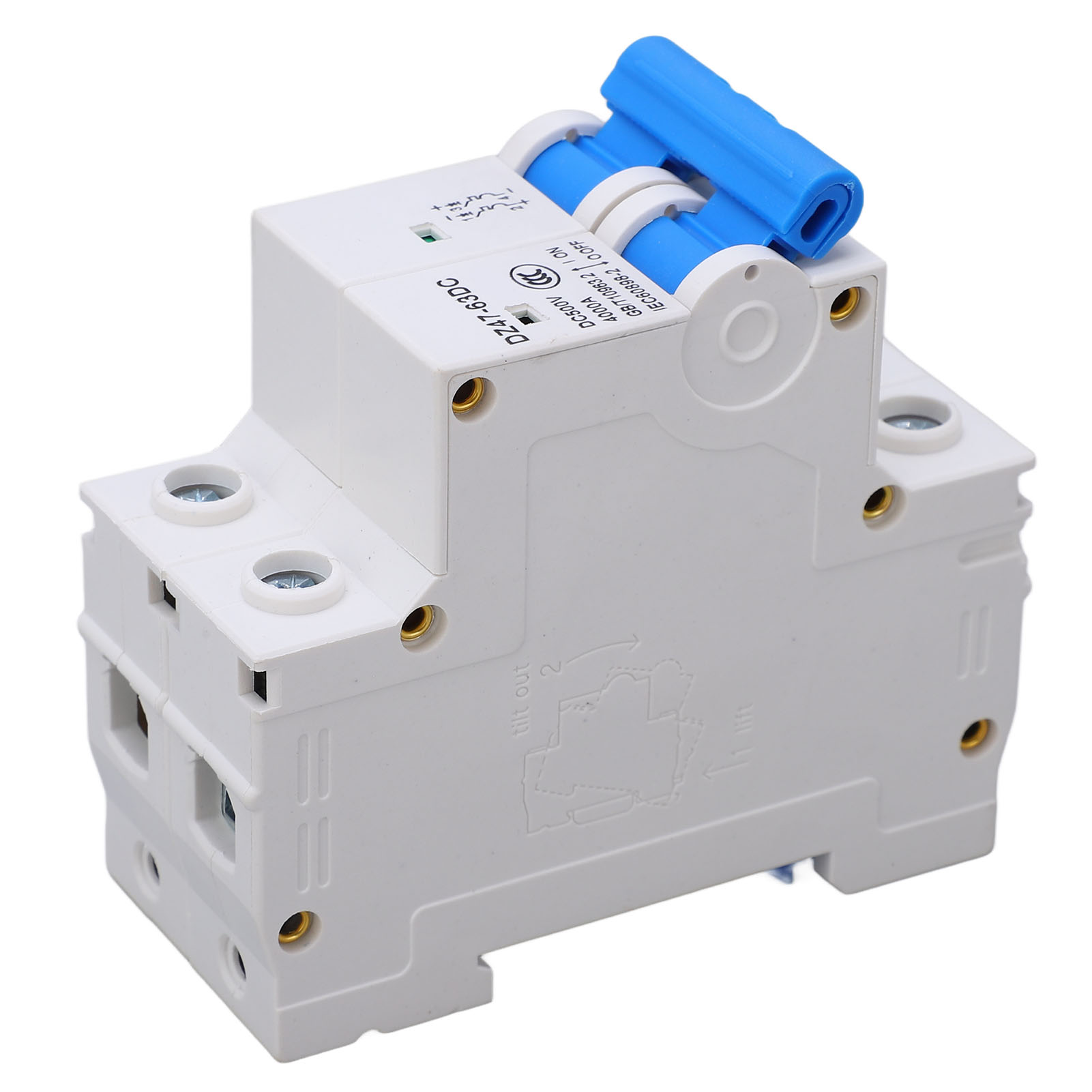 Miniatur-leistungsschalter 2p 500v 10a Für Photovoltaik-solaranlagen, Verstärkter Schutz Für Module Und Netz, Automatischer Luftschalter