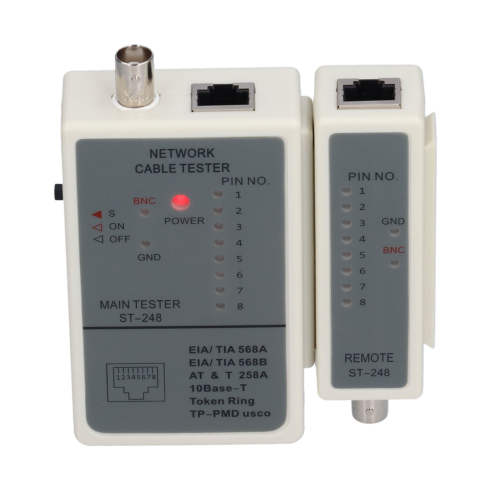 Rj45-, Rj12- Und Rj11-kabeltester Mit Automatischer Scanfunktion, Netzwerkdrahtdetektor, 9-v-dc-kabelsuchgerät, Diagnosewerkzeug