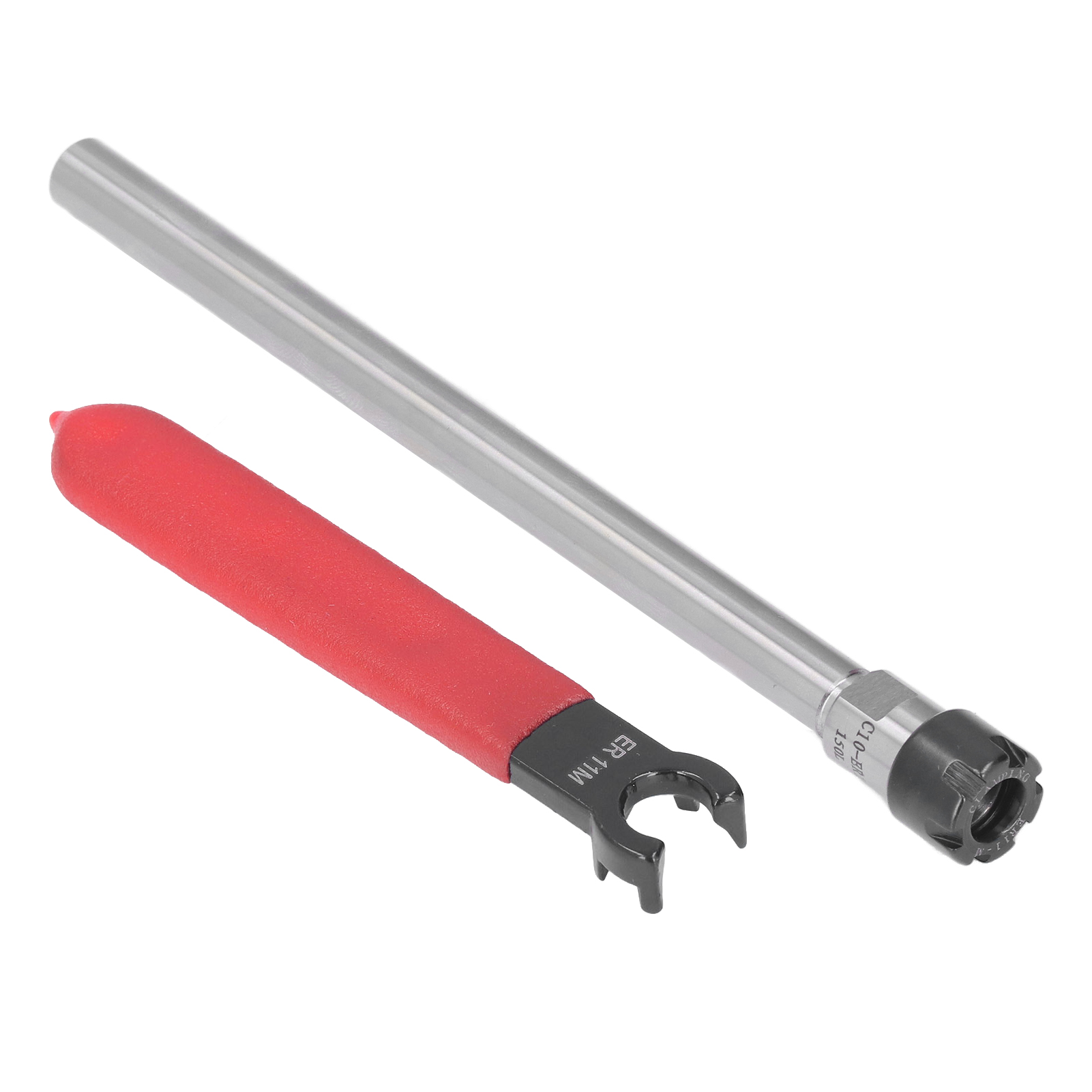 Er11 Langes Gerades 150mm Spannzangenfutter Für Cnc-fräsen, 17mm Spannzange, Verlängerungsstange Mit Schlüssel, C10er11m150l, Präzisionswerkzeug.