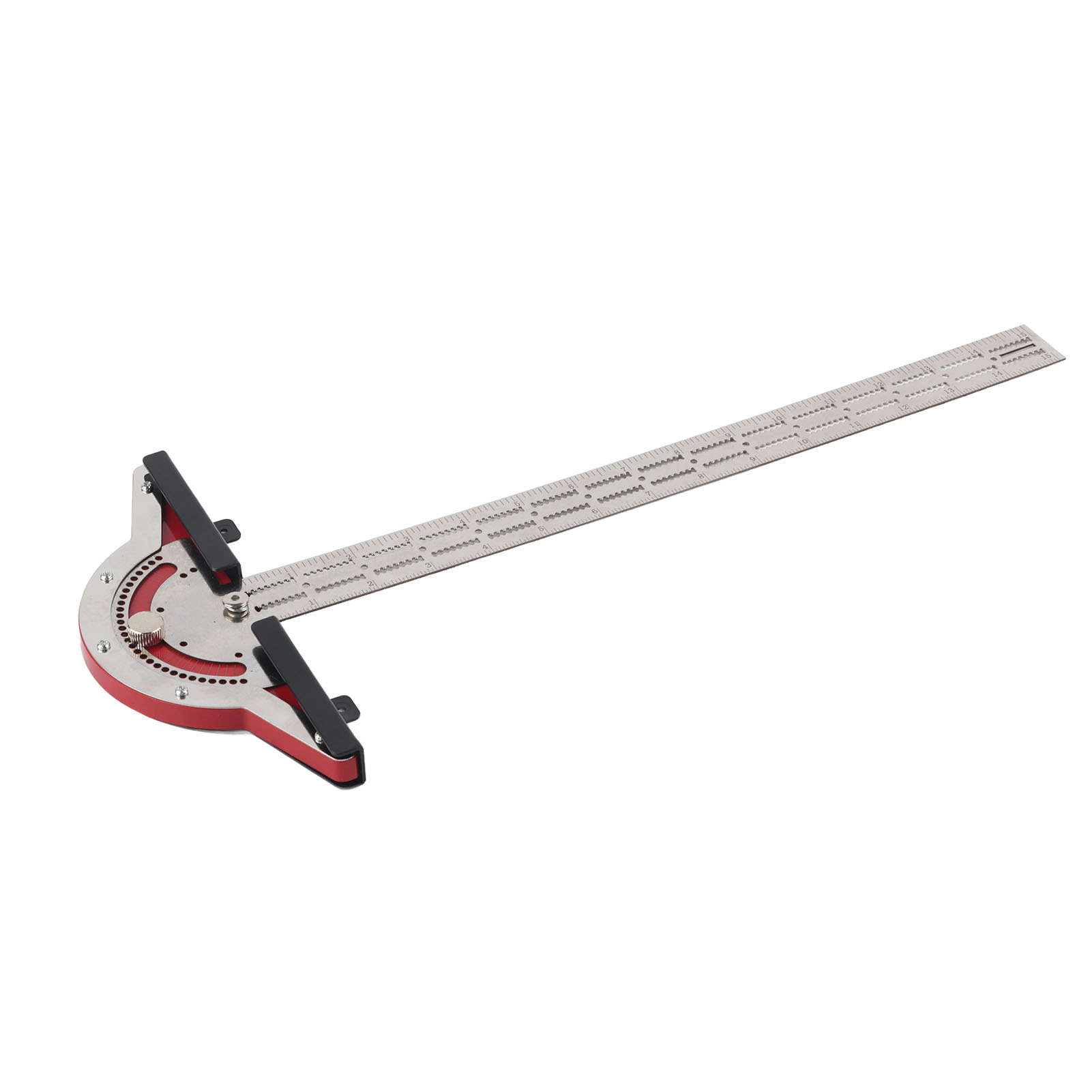 Rechtwinkliger Aluminium-lineal, T-lineal Mit Rand Für Schreiner, Studenten, Architekten Und Designer, 15 Zoll, Präzises Messwerkzeug.