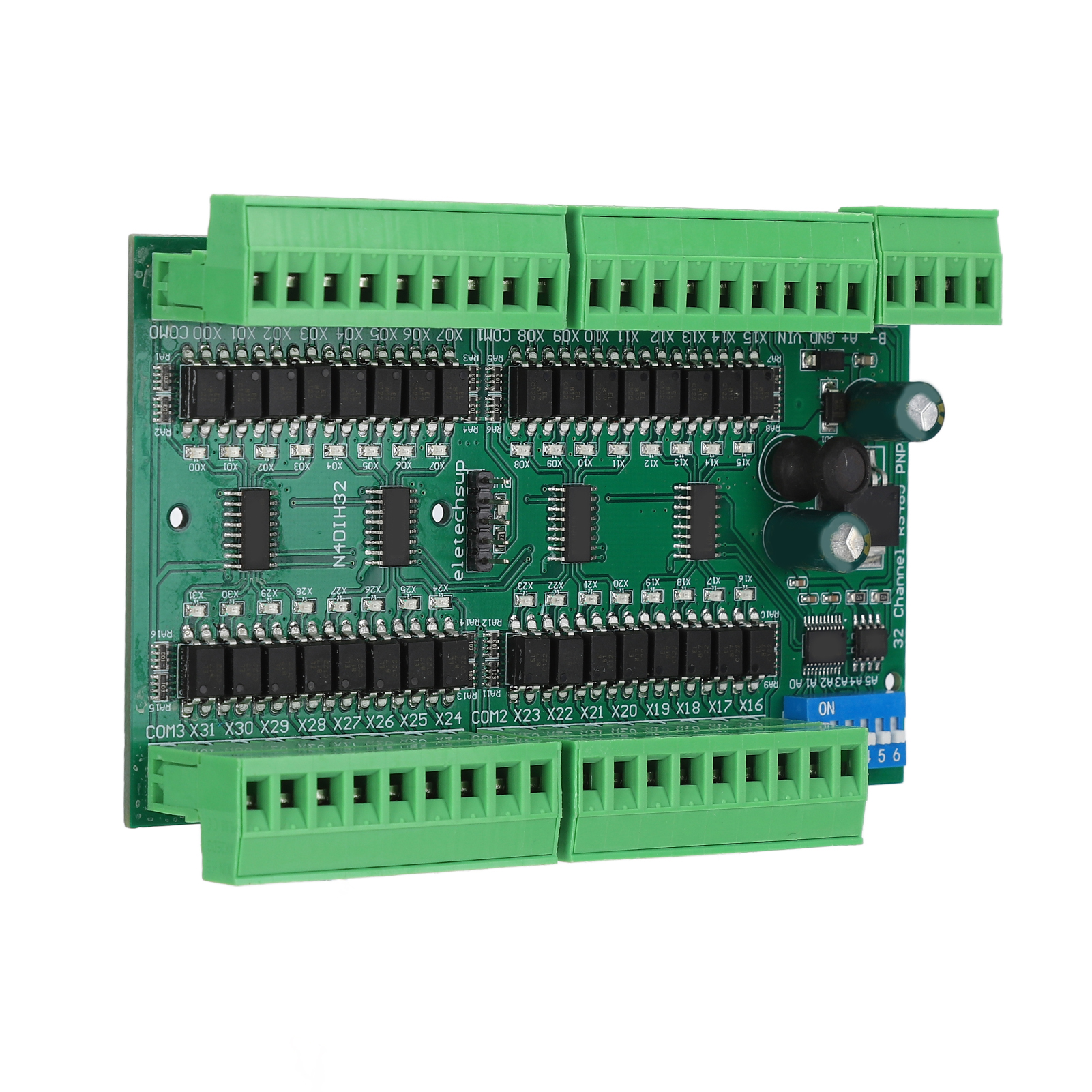 32-kanal-rs485-datenerfassungsmodul, Din-schienen-isolationssteuerung, Sps-steuerung, Pnp-eingang, Hochpegelschaltung, Industrieller Mengensensor