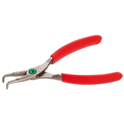 Facom Zange für Sicherungsringe mit Innenspannung 90° gebogen verchromt, ergonomische Überzüge Ø Spitze 0,9 mm Ringweite 3 - 10 mm