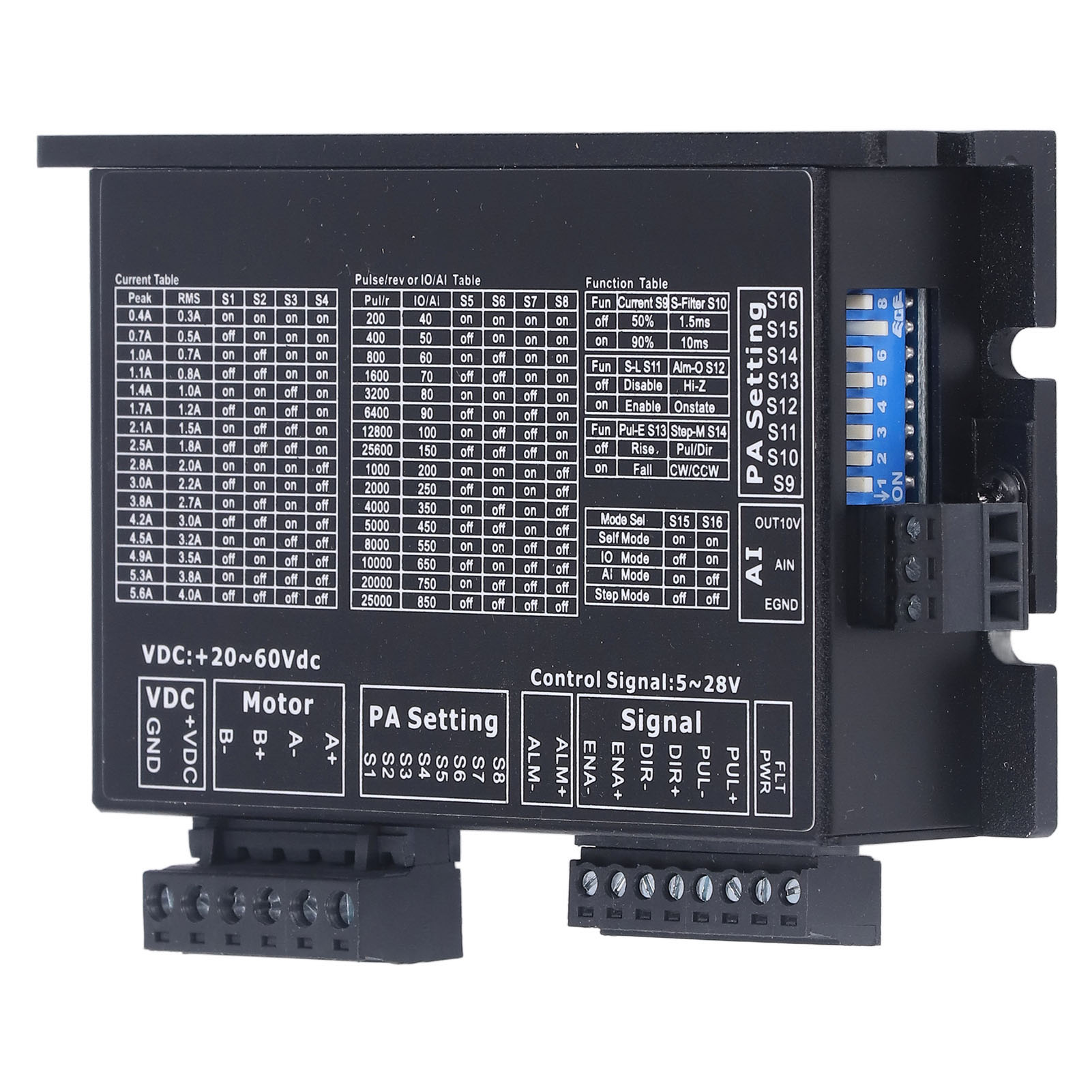 Schrittmotortreiber Mit Offenem Regelkreis, 32 Mikroschritte, Controller-platinenmodul, 20–60 V Dc