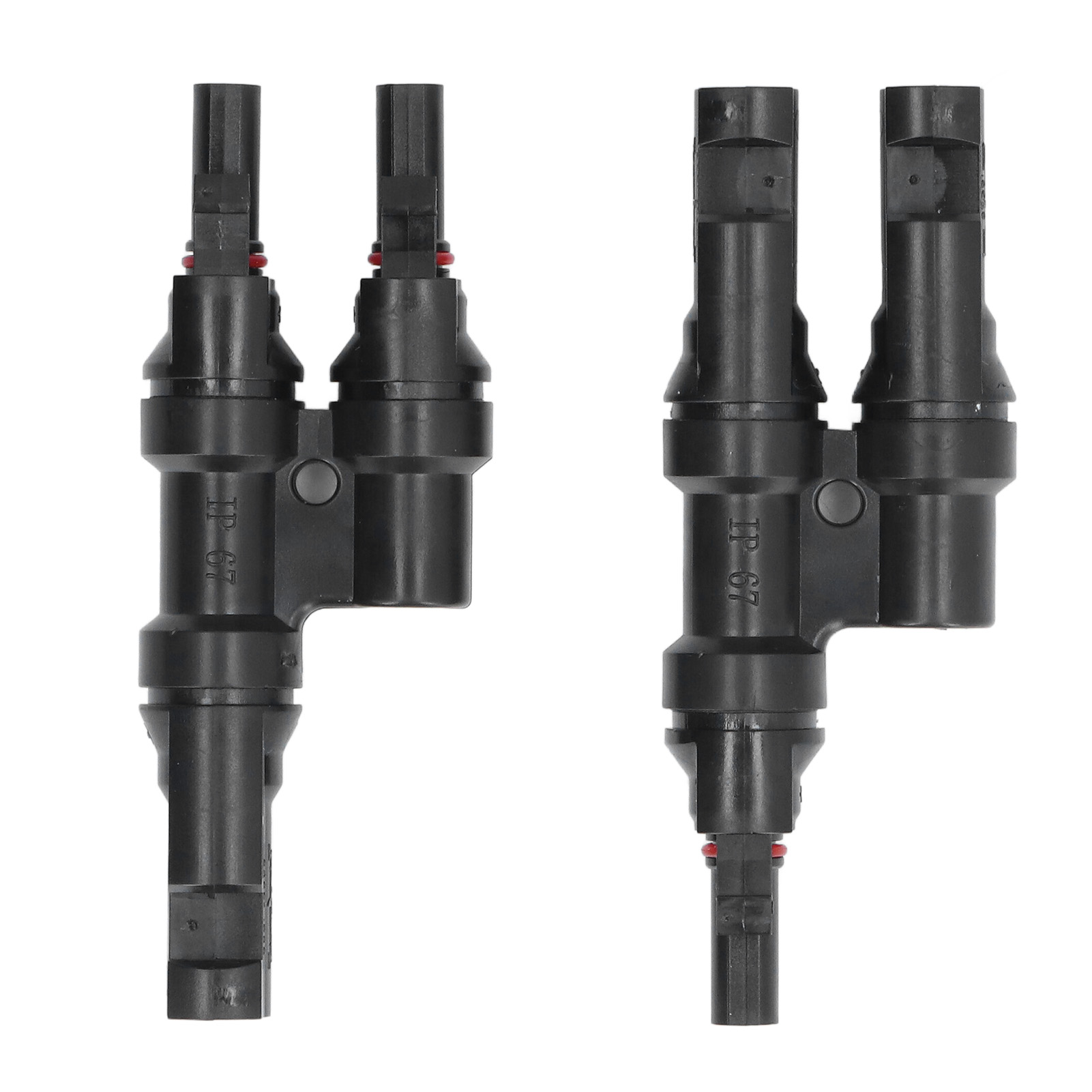 Wasserdichter 2-in-1-solarstecker (stecker/buchse), Zwei Anschlüsse Für Photovoltaik-modulkabel, 40 A, 1000 V Dc