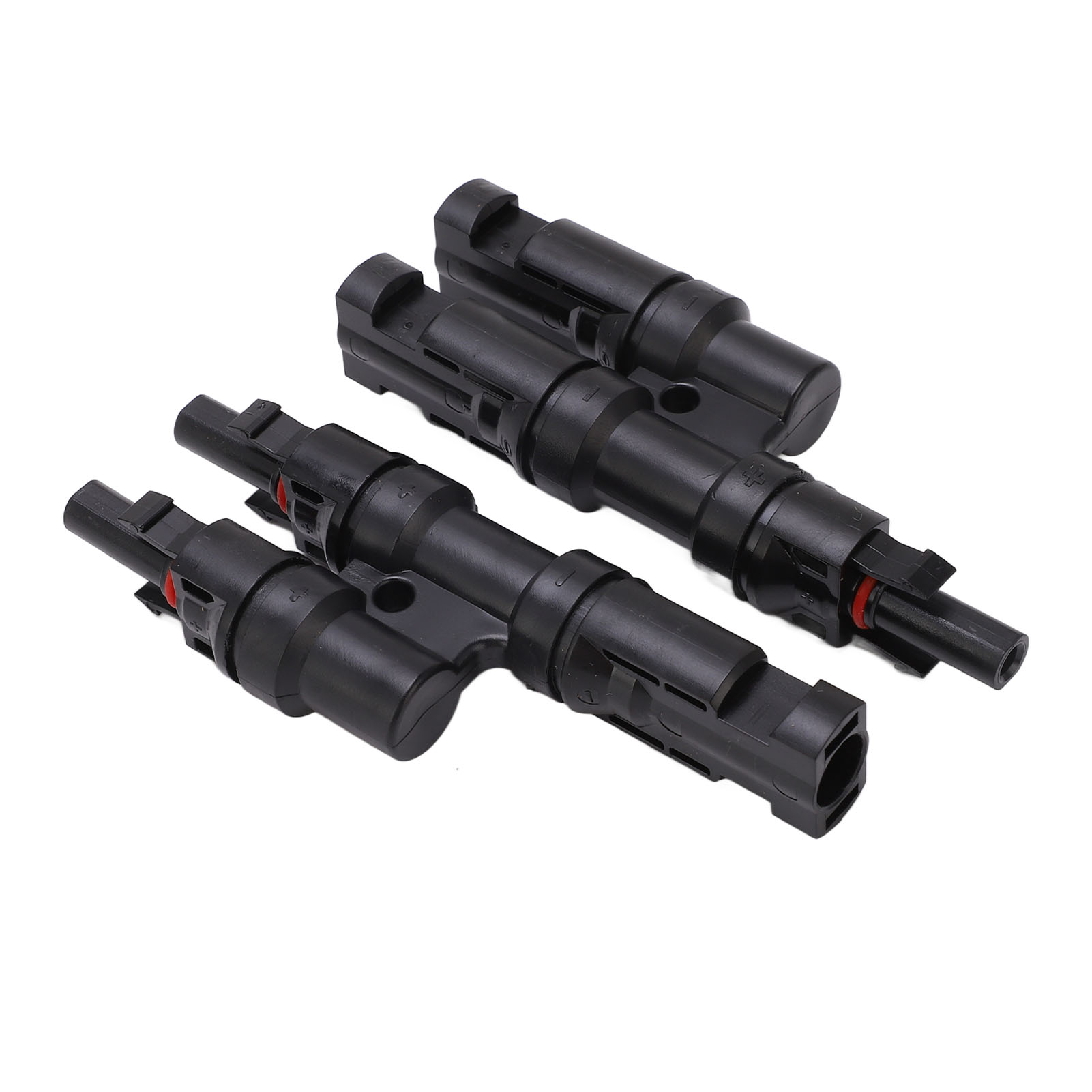 2-teiliger T-förmiger Solarverbinder, 1 Auf 2 Stecker/buchse-splitter, Ip67 Wasserdicht, 1500 V Dc 50 A, Für Photovoltaikmodule