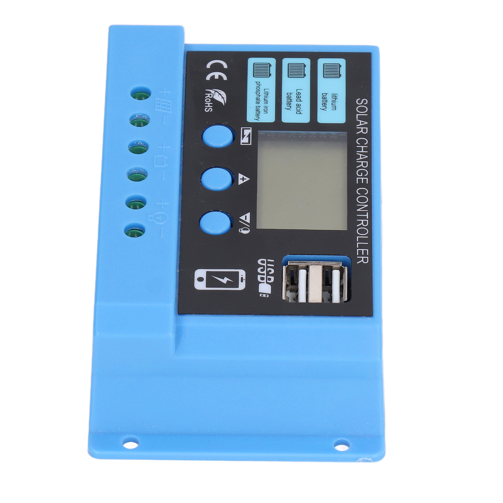 10a Pwm-solarladeregler, Photovoltaik-laderegler Mit Zwei Usb-ausgängen, Zubehör Zum Laden Von Solarmodulen