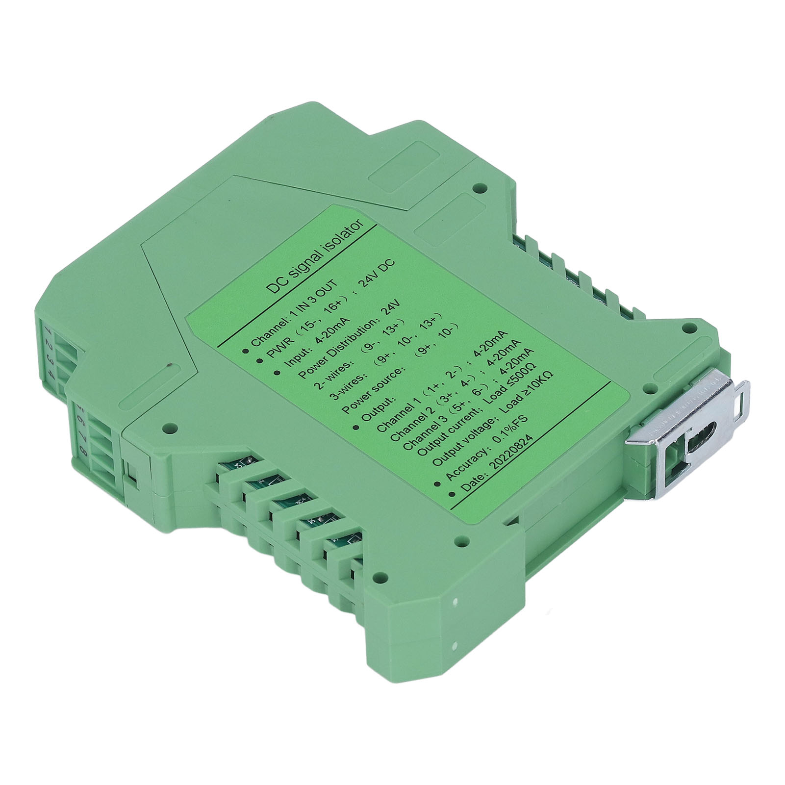 1 Eingang 3 Ausgänge Signaltransmitter-isolator, Gleichstrom-/spannungsaufbereiter Für Sps, 24v Dc-erkennung, 4-20ma-schleife.