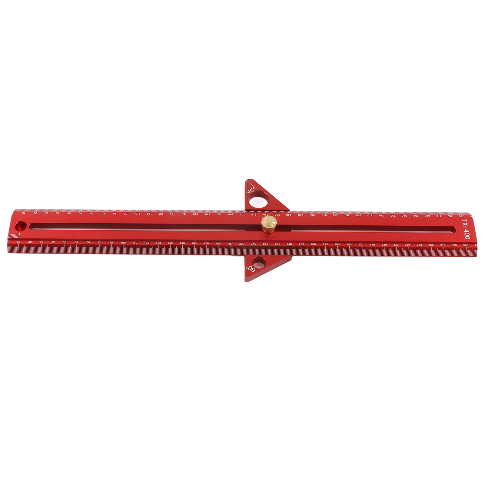 T-nut-lineal Für Holzbearbeitung, Multifunktional, Aluminium, Tragbare Winkelmessung, 40 Cm/15,7 Zoll