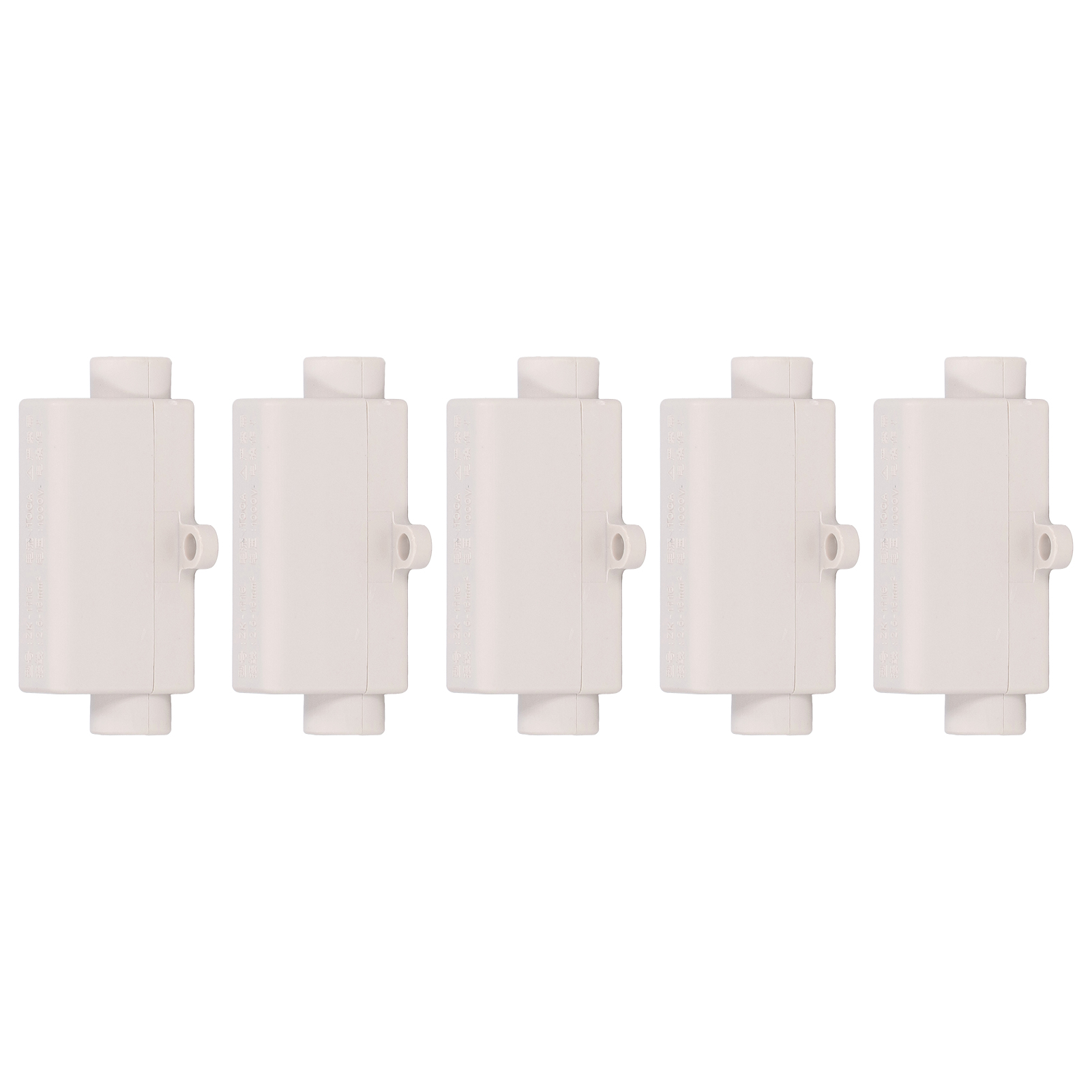 5-teiliger Typ-t-drahtverbinder, Zk-1116 Schraubklemmenblock, 1000v 100a, Elektrisches Verbindungsset, Kabelverteilerblock, Blau, Praktisch Und Robust.