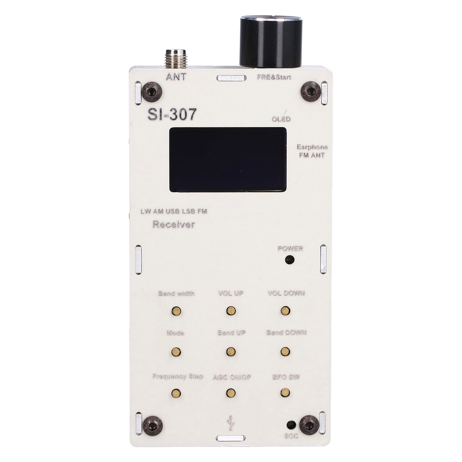Tragbares Mini-funkradio Mit Fm-empfänger (300 Khz–108 Mhz) Si-307, Taschenformat, Leicht, Inklusive Kopfhörer, Für Den Außenbereich Geeignet