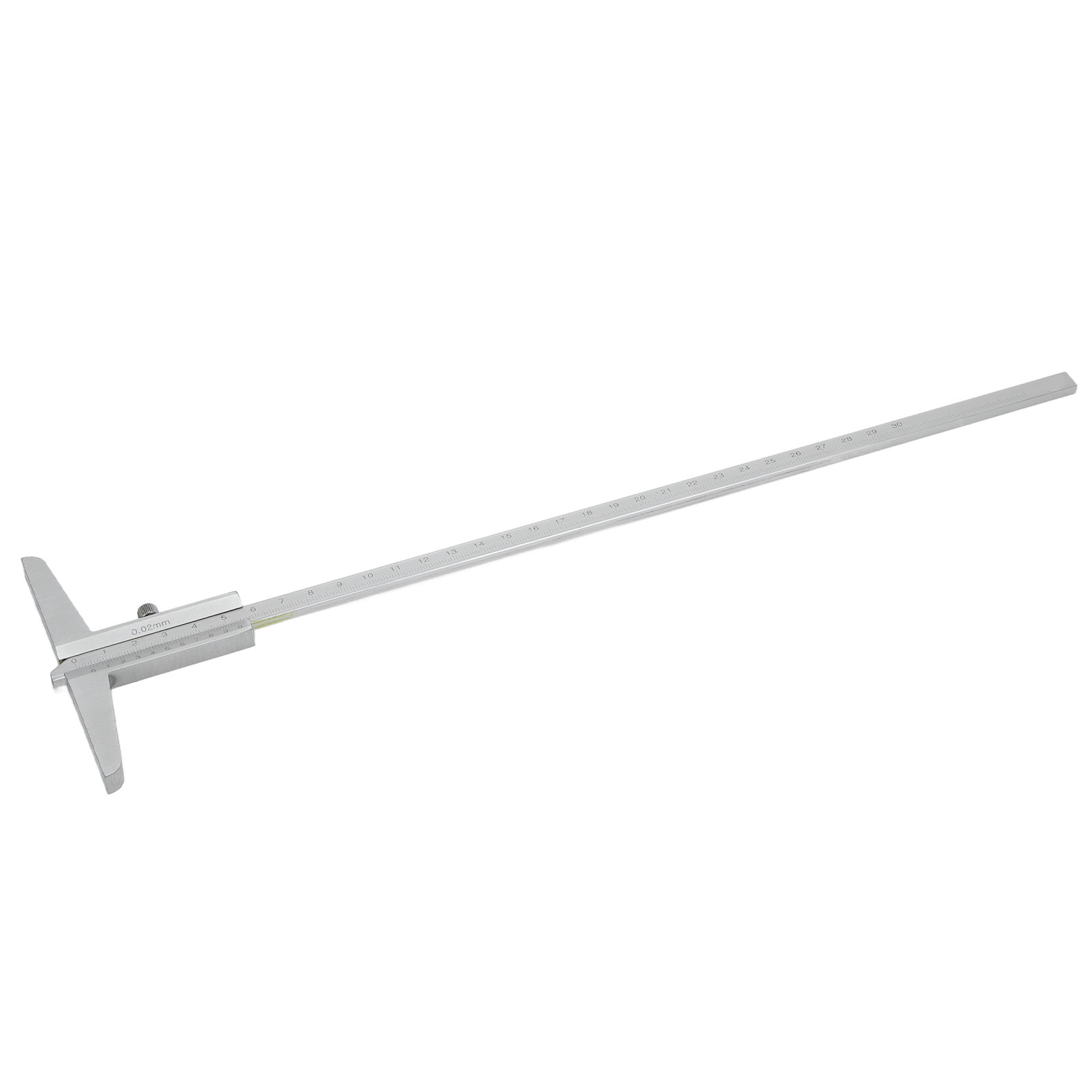 Tiefenmessschieber 0-300 Mm, Hochpräzises Metrisches Lineal Aus Legiertem Stahl, Professionelles Messwerkzeug Für Ingenieure, Robustes Und Zuverlässiges Messgerät.