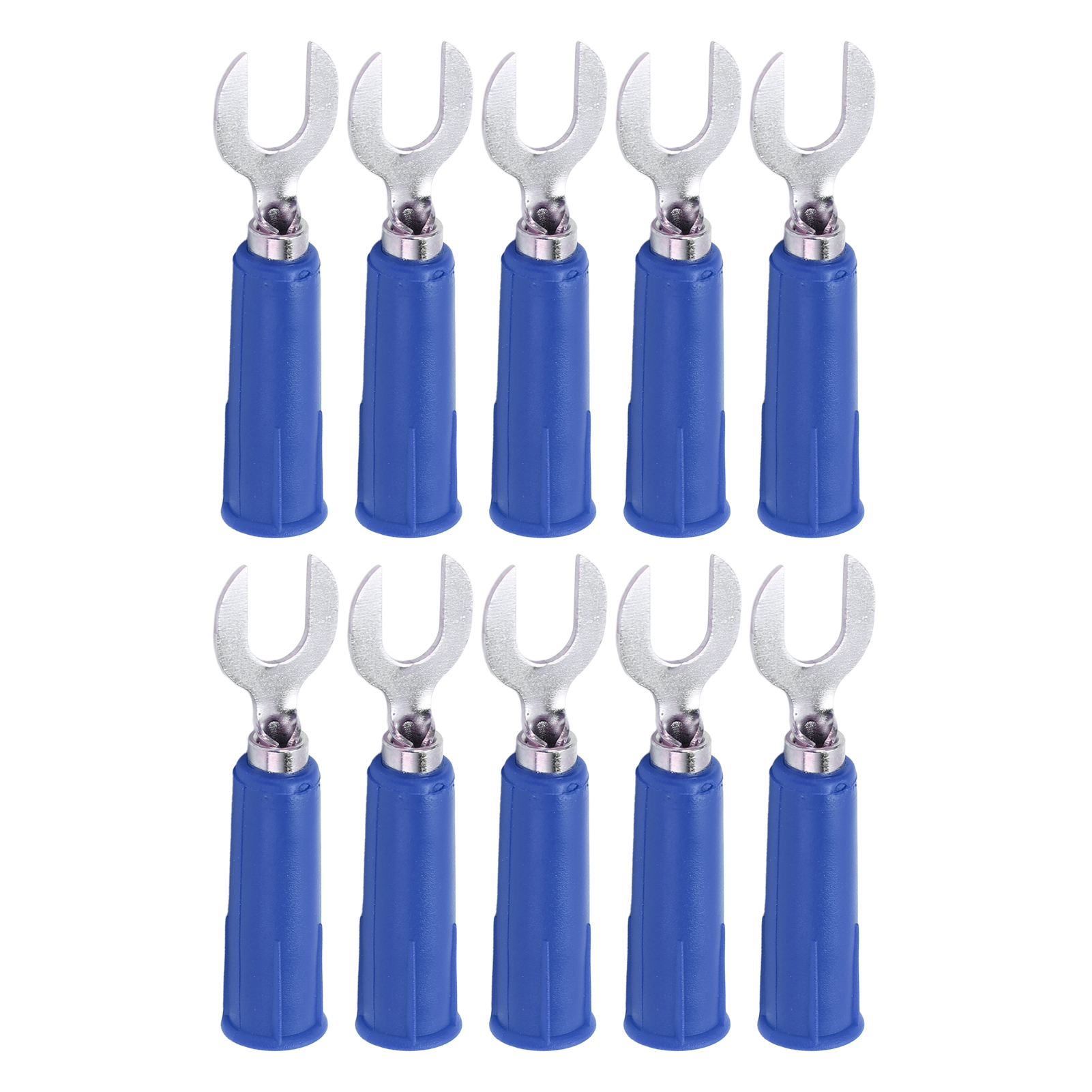 Bananenstecker Y Typ J.20019, 10 Stück, 6 Mm U-förmiger Einsteckstecker, Hochdruckfest, Für Industrielle Elektronikgeräte, Blau.