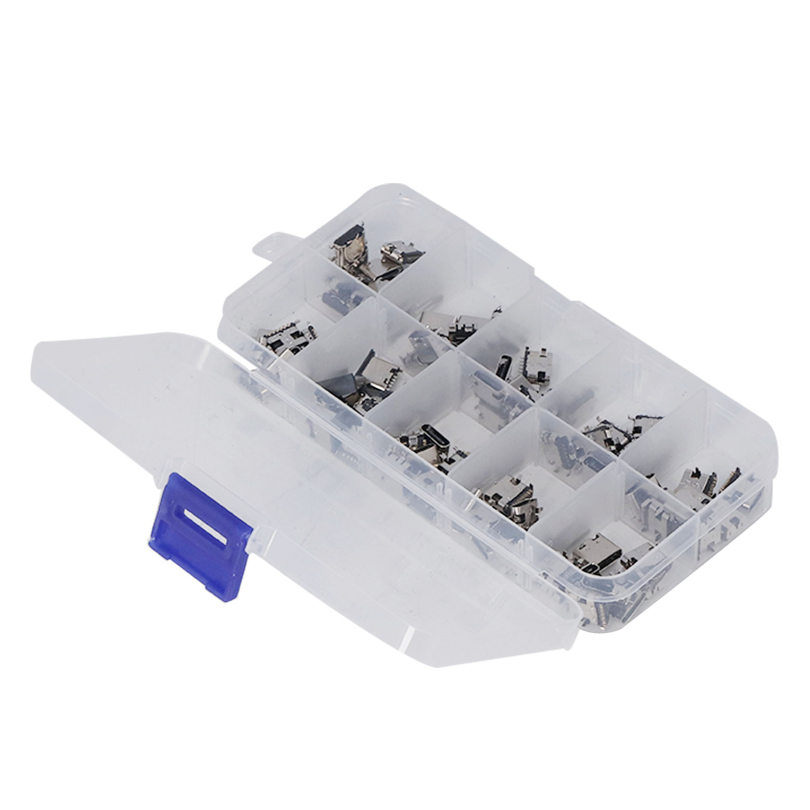100-teiliges Set Mit Usb-typ-c-buchsen, Lötsteckern, Ersatzadaptern Und Verschiedenen Reparatursets