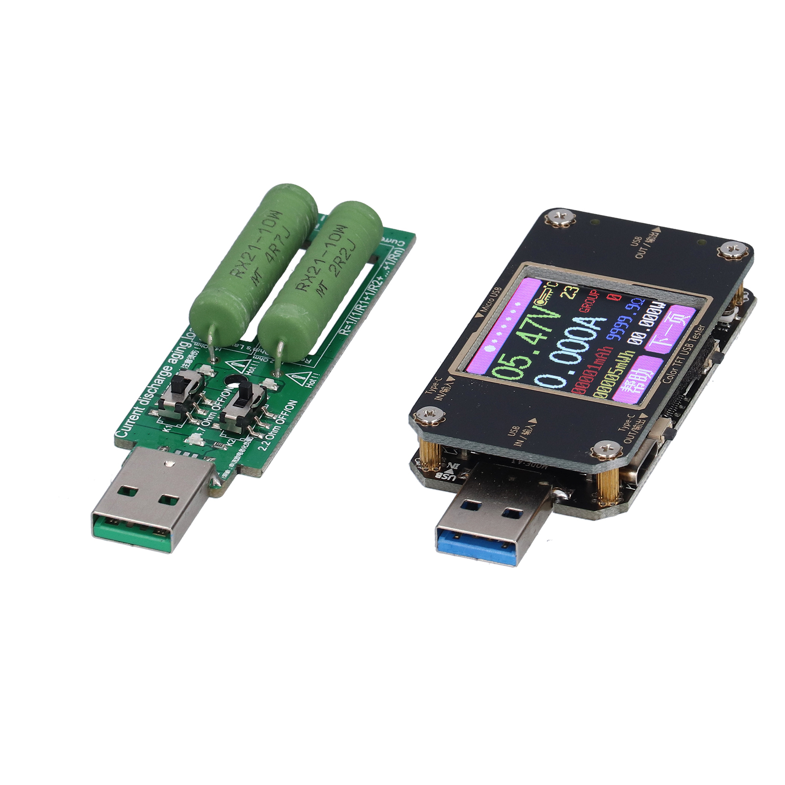 Bluetooth-usb-tester Mit Digitalem Lcd-display, Voltmeter Und Amperemeter Für Android, Lastmessung Und Sicherheitsfunktionen, Digitalanzeige