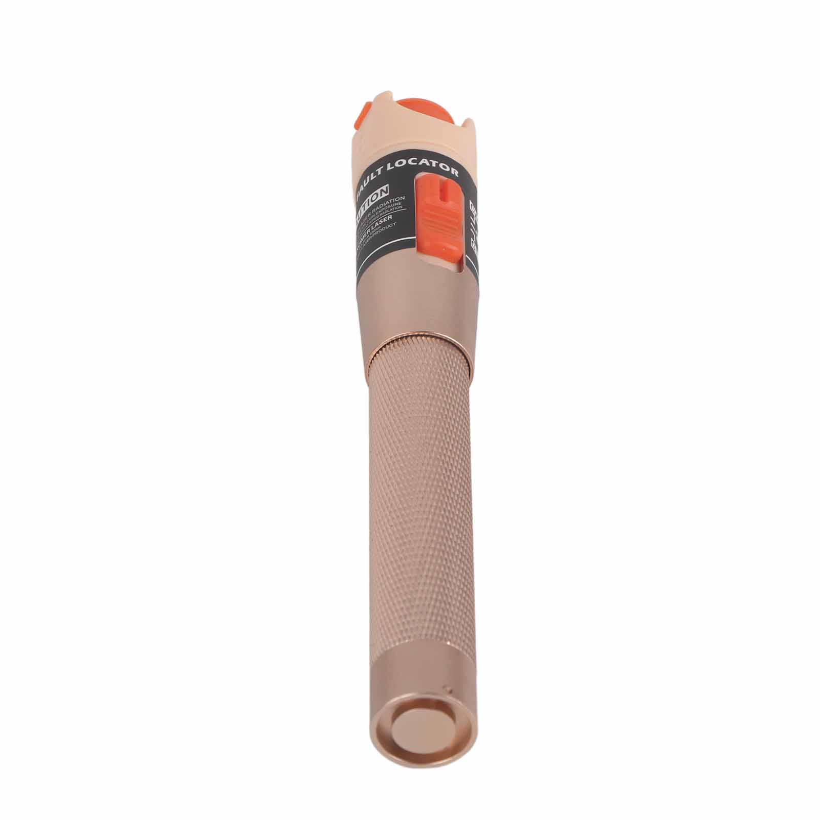 Roter Vfl-lichtwellenleiter-fehlersuchstift, Rutschfester Aluminiumgriff, 2,5-mm-stecker, Leistung 10 Mw, Staubdicht, Goldfarben, Visuelles Fehlerortungsgerät