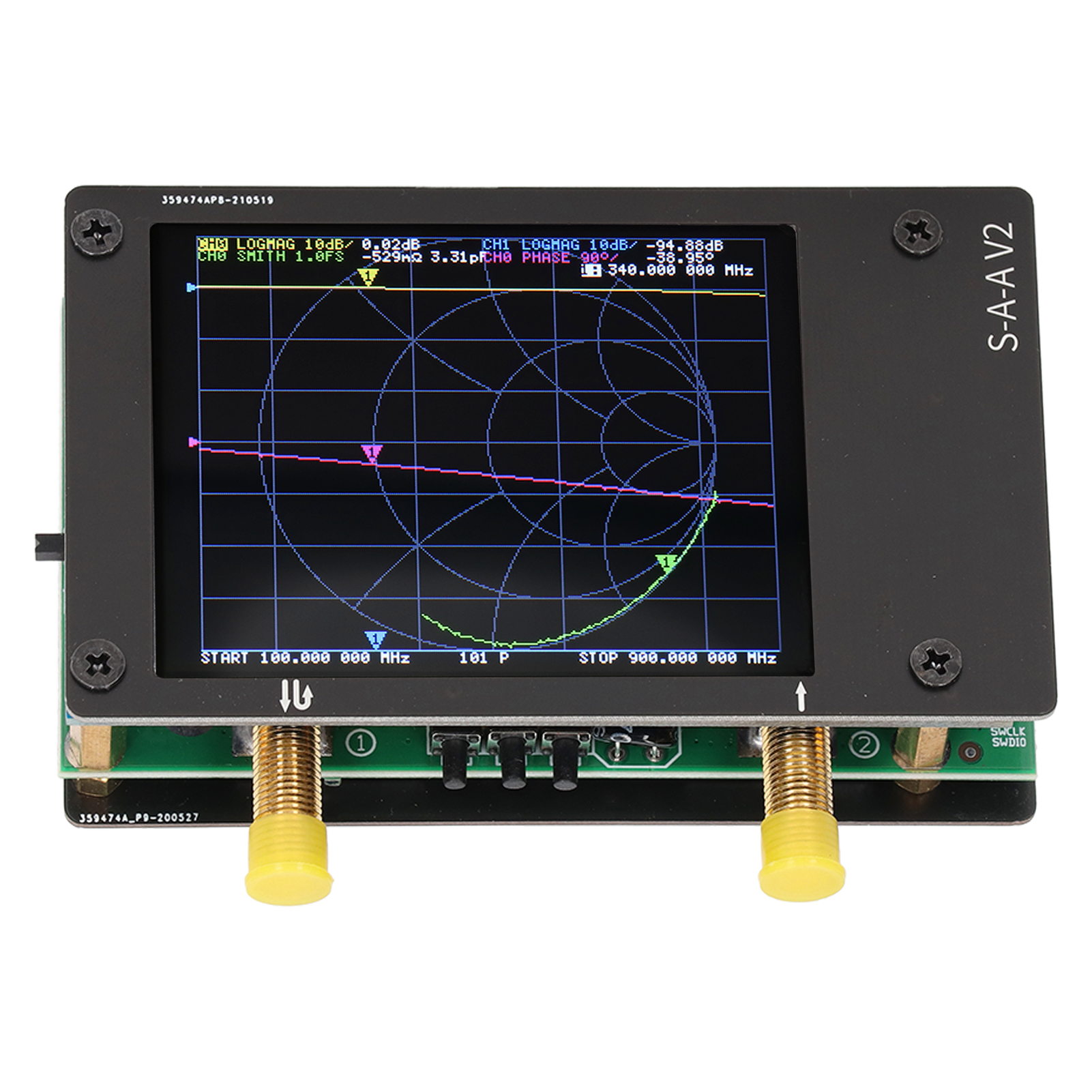 Hf-vhf-uhf-50khz-3ghz-vektornetzwerkanalysator, Antennenset Mit Eingebautem Akku, Kabel Und Impedanzmessgerät Für Amateurfunk