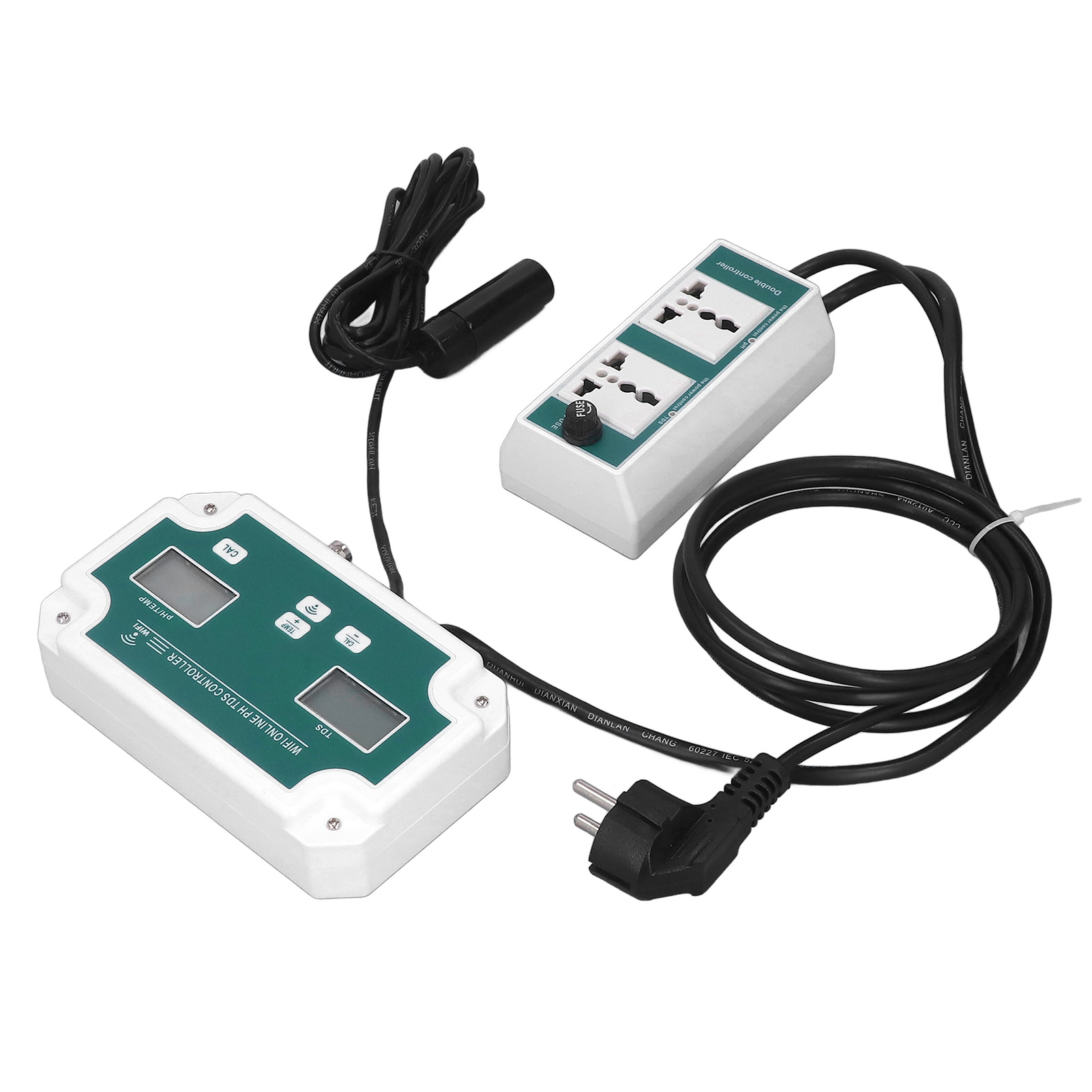 Hochpräziser Tds-wasserqualitätsregler Mit Temperatursonde, Wlan-ph-analysator Für Schwimmbäder, 230-v-eu-stecker