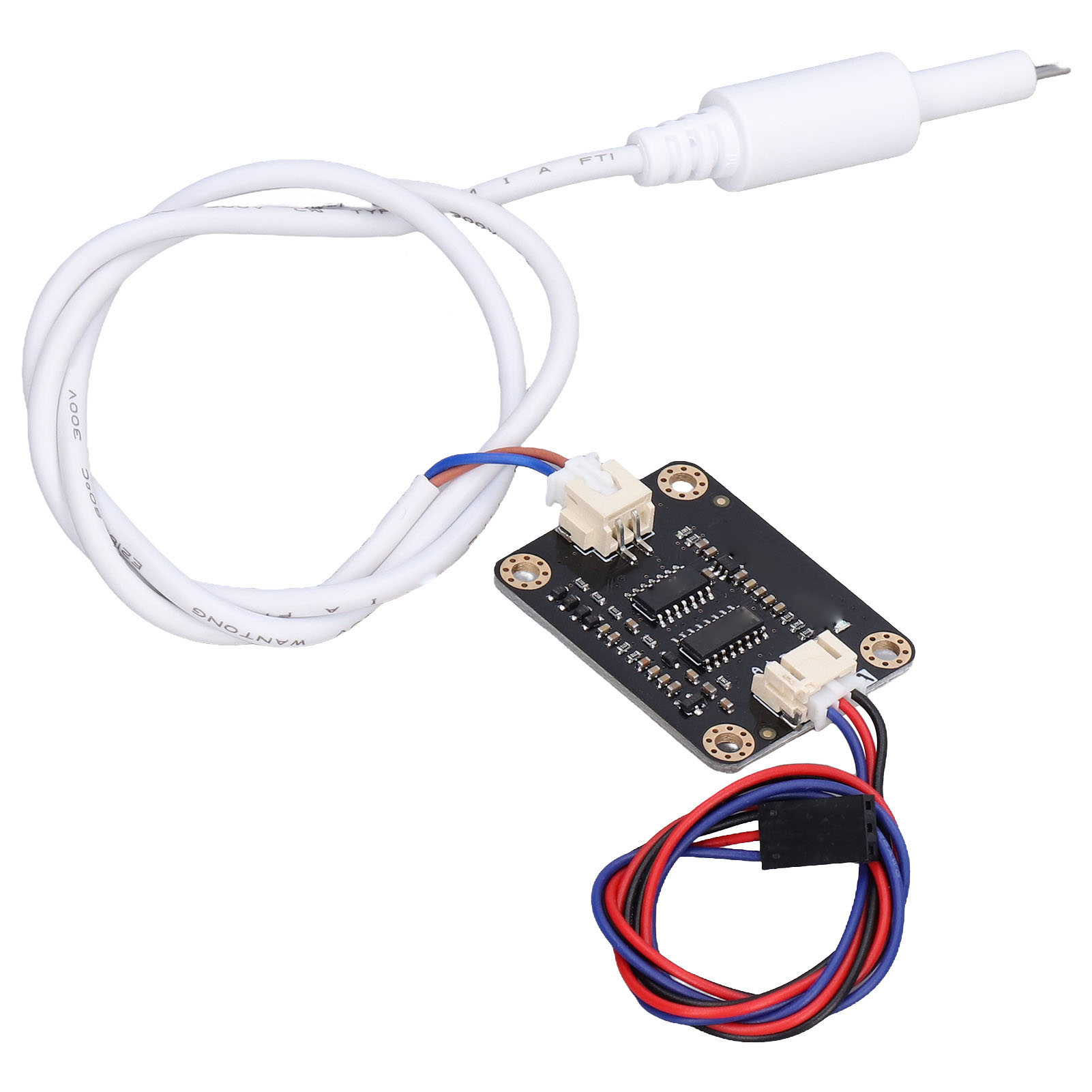 Leitfähigkeitssensor Auf Leiterplattenbasis, Modul Zur Überwachung Der Flüssigkeitsqualität Mit Wasserdichter Sonde (ip68), Für Hydroponik Und Aquaponik, Messung Von Tds Und Salzgehalt.
