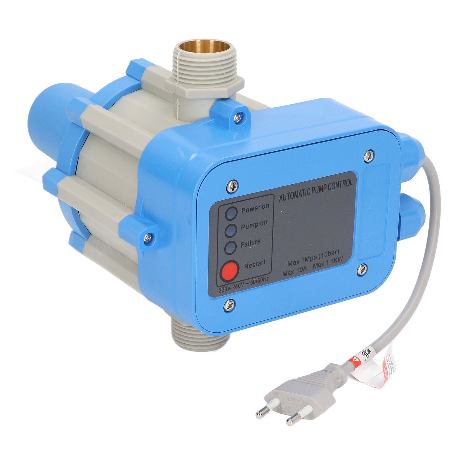 Wasserdruckregler Mit Automatischer Abschaltung, 220–240 V Eu-stecker, Motorschutz, Durchflussregler Für Pumpe, 1 Stück