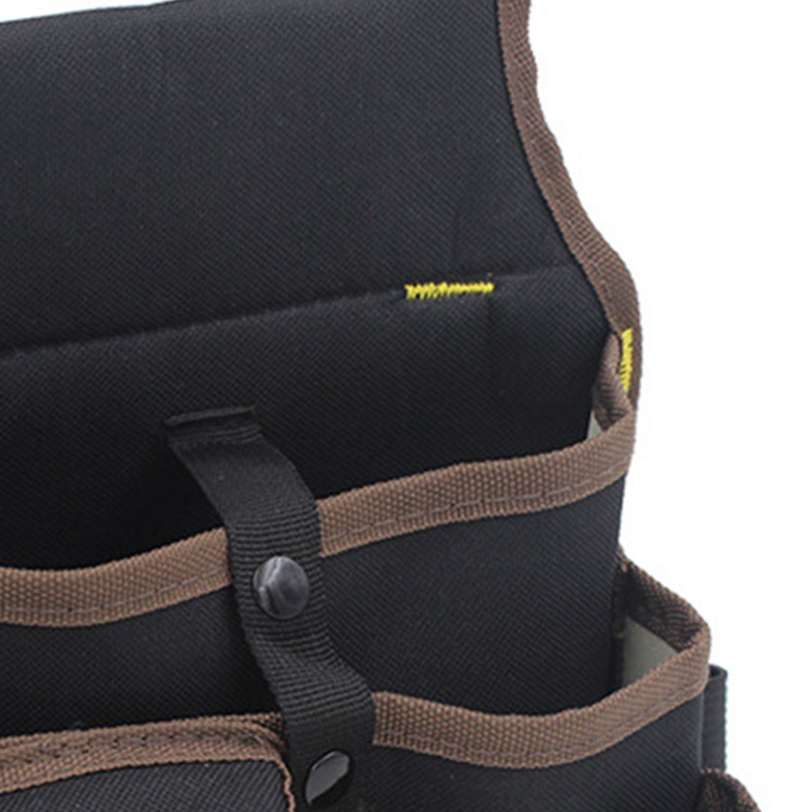 Multitool-gürteltasche Aus Oxford-canvas Mit Mehreren Fächern Und Organizer, Schwarz Und Braun