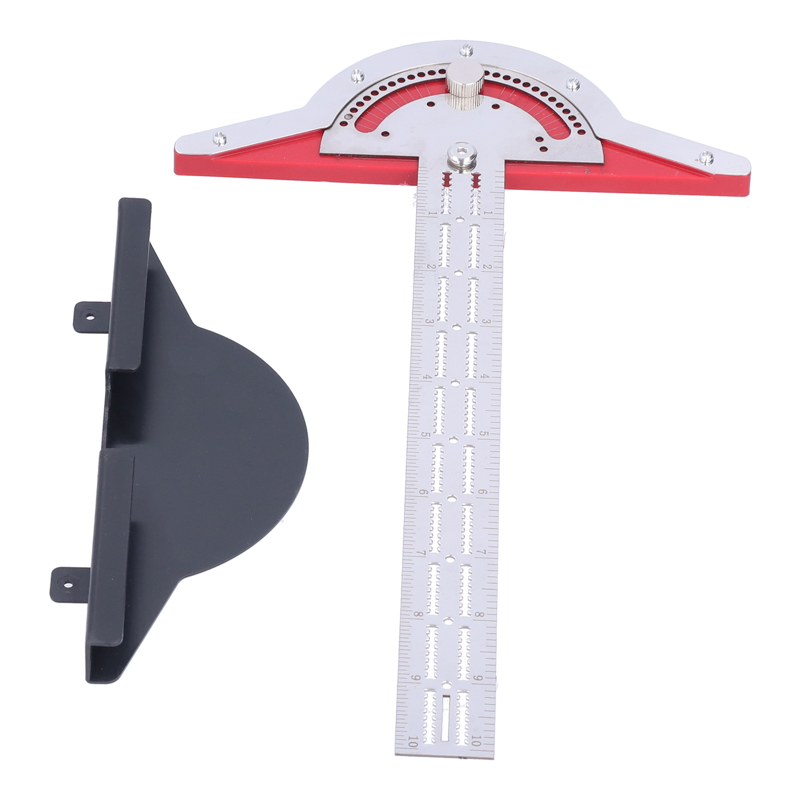 Winkelmesser Aus Aluminiumlegierung, T-lineal Für Schreiner, 10-zoll-messwerkzeug, Für Studenten, Architekten Und Designer.