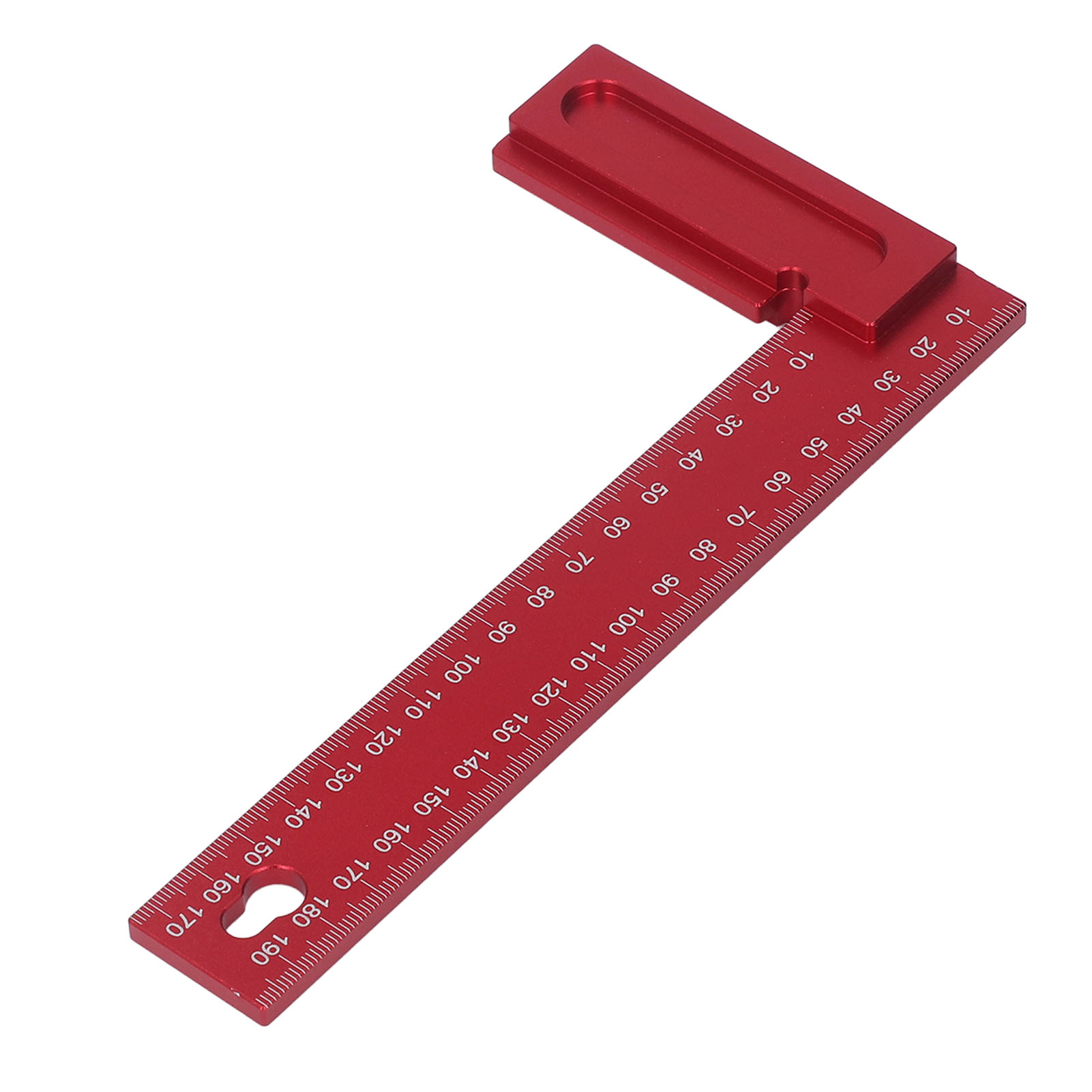 Quadratisches Lineal Aus Aluminiumlegierung Mit Klarer Skala – Holzbearbeitungswerkzeug Zum Anzeichnen Und Präzisen Schneiden
