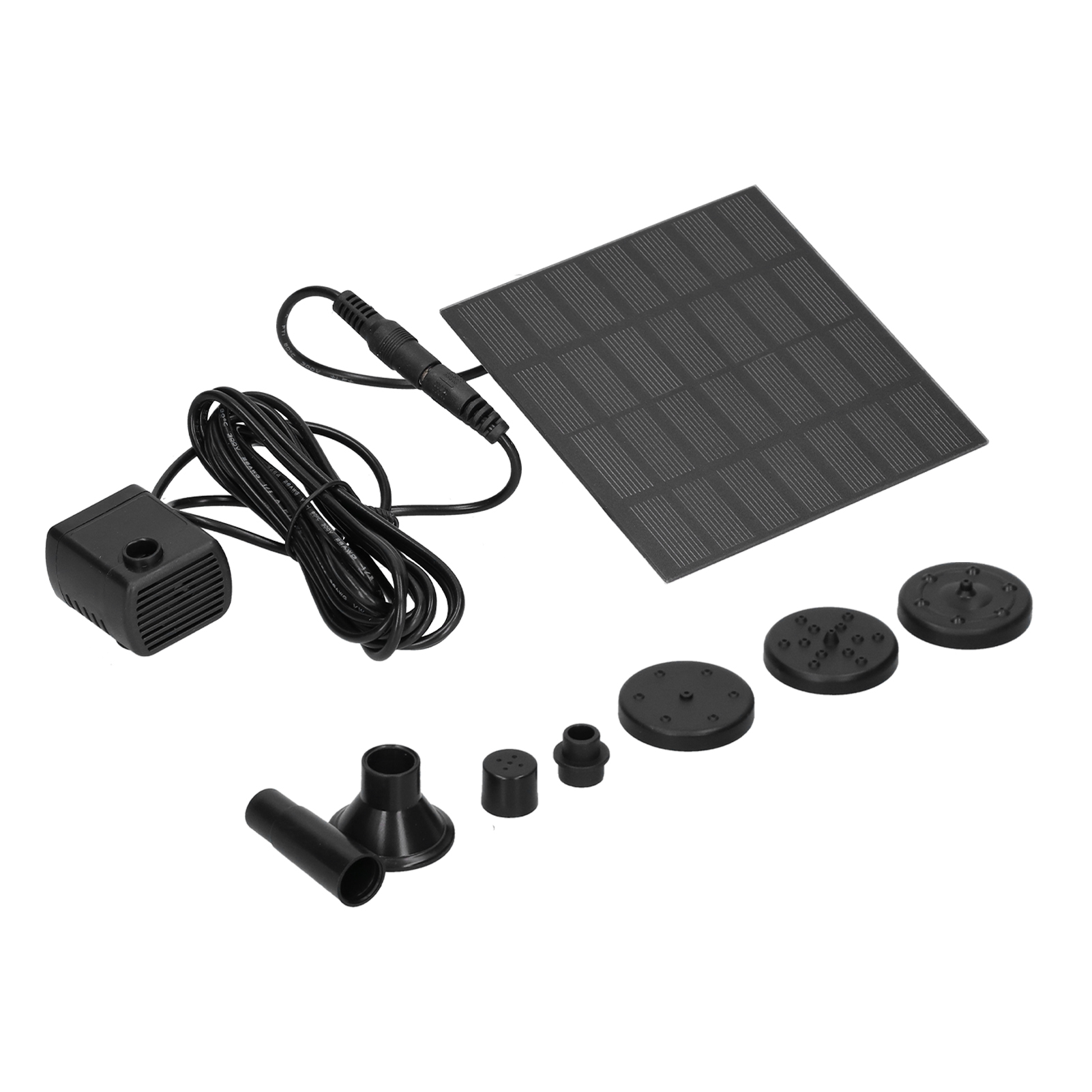 Automatischer Schwimmender Solarbrunnen Mit Verschiedenen Düsen Für Teich, Pool Und Garten, Außendekoration, Umweltfreundliche Wasserpumpe.