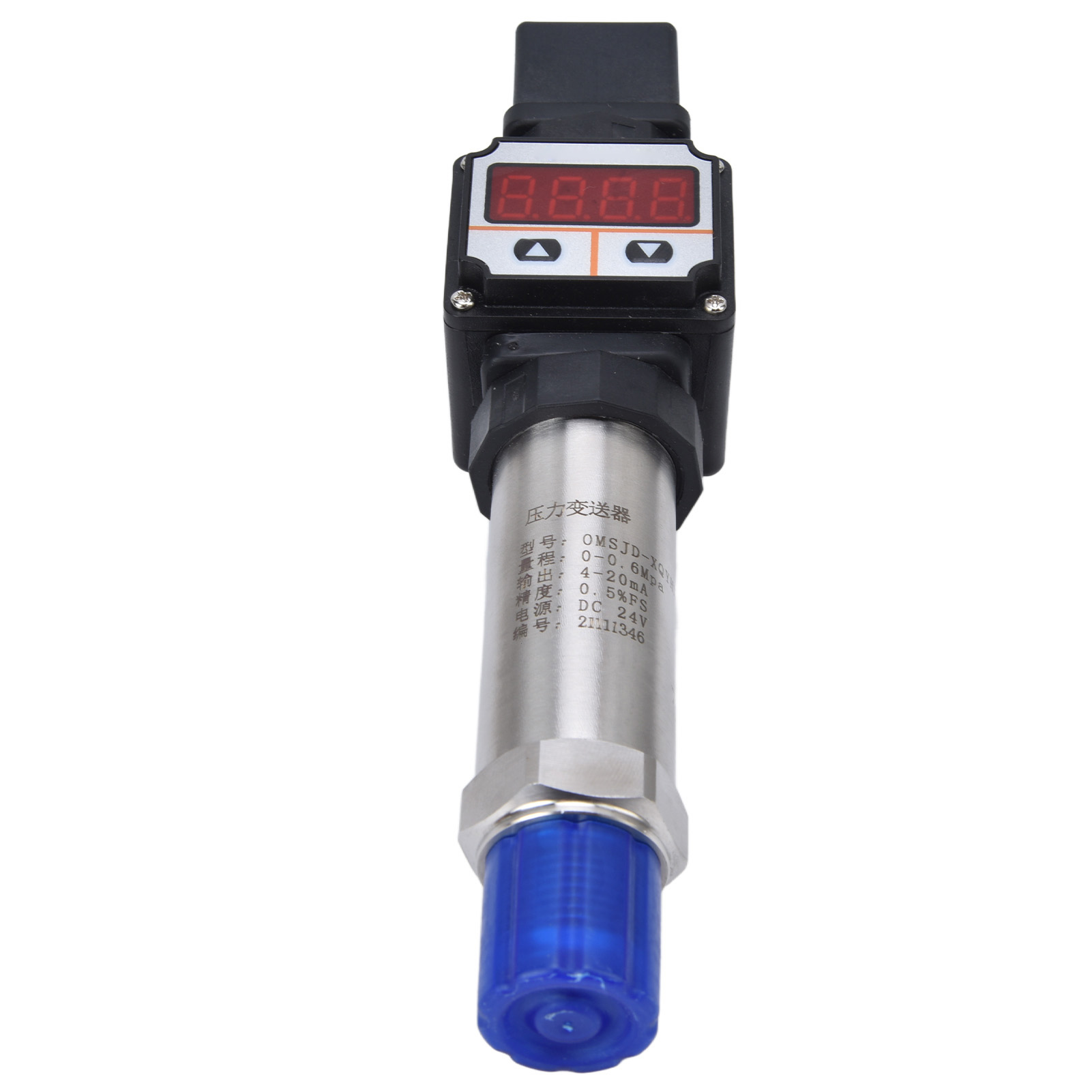 Digitaler Drucksensor 0-0,6 Mpa, Messumformer Aus Edelstahl Und Pvc, Digitalanzeige, Technischer Kunststoff, Für Industrielle Anwendungen.