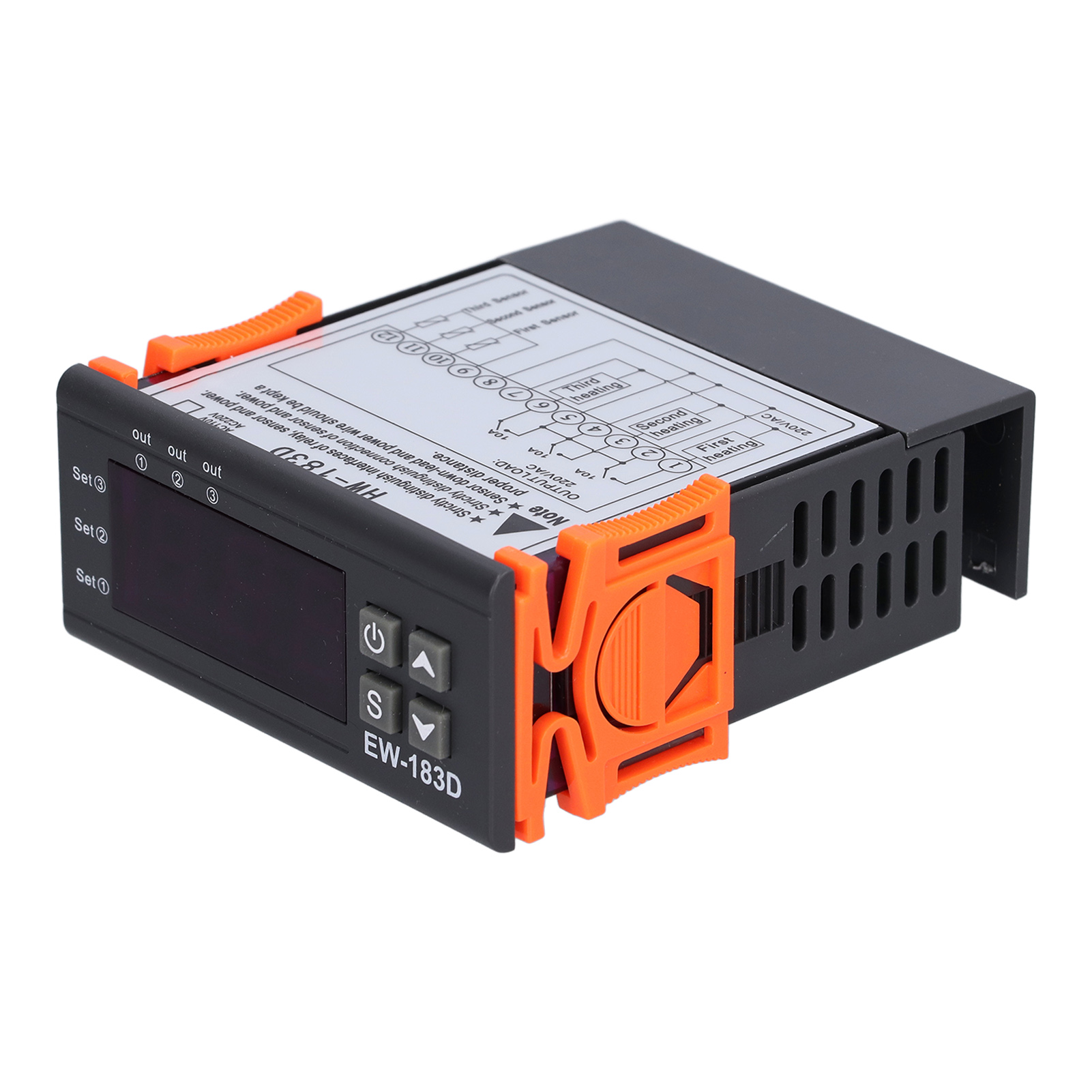 Hw-183d Digitalthermostat Mit Lcd-bildschirm, 220v Einstellbarem Temperaturregler, Präziser Heizungssteuerung, Digitalanzeige Und Thermoschalter Für Den Hausgebrauch.