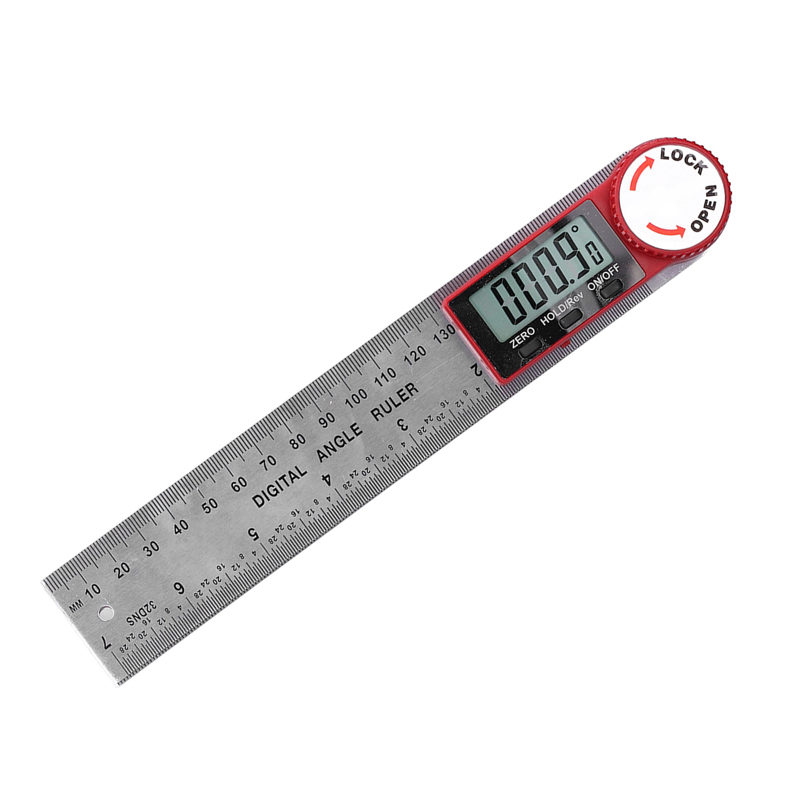 360°-digitalwinkelmesser Mit Digitalanzeige, Tragbares Elektronisches Lineal Aus Robustem Edelstahl, Misst 200 Mm Für Holzbearbeitung Und Heimwerkerarbeiten.