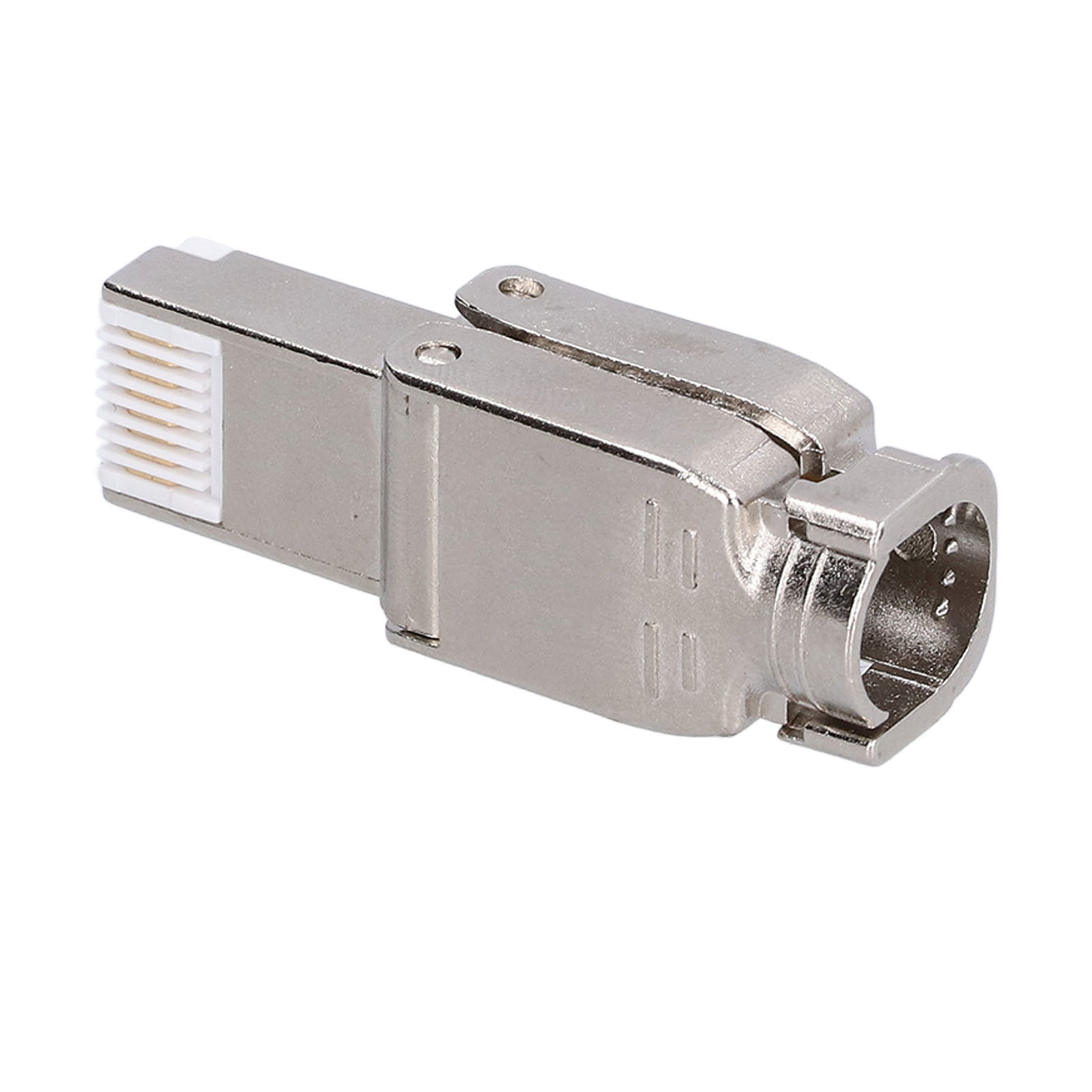 Gigabit-rj45-stecker Mit Vergoldeten Kristallköpfen, Crimpfrei, Flexibel, Wasserdicht, 10er-packung
