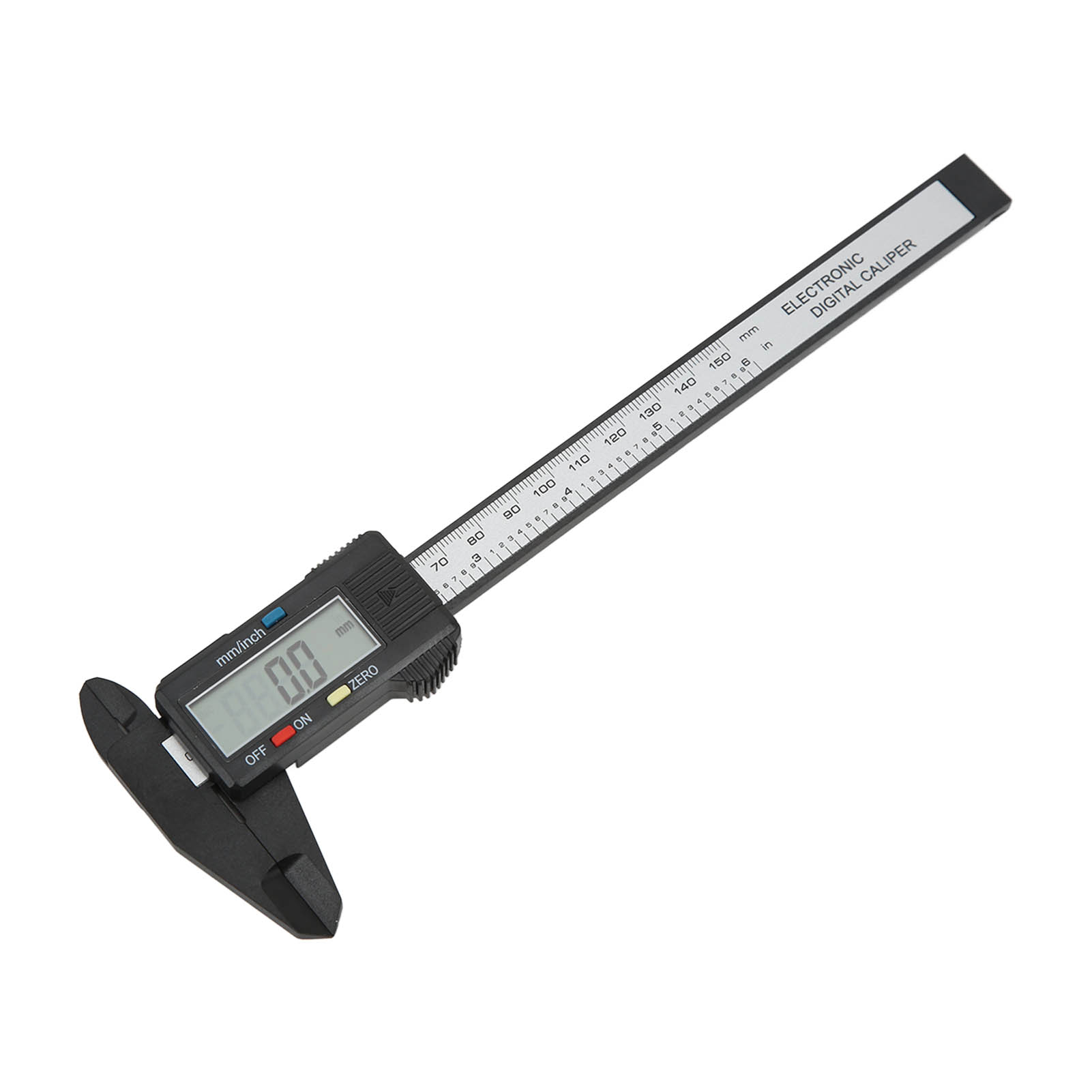 Elektronischer Digitaler Messschieber 0-150 Mm, Kohlefaserverbundwerkstoff, Lcd-bildschirm, Hochwertige Und Präzise Messung