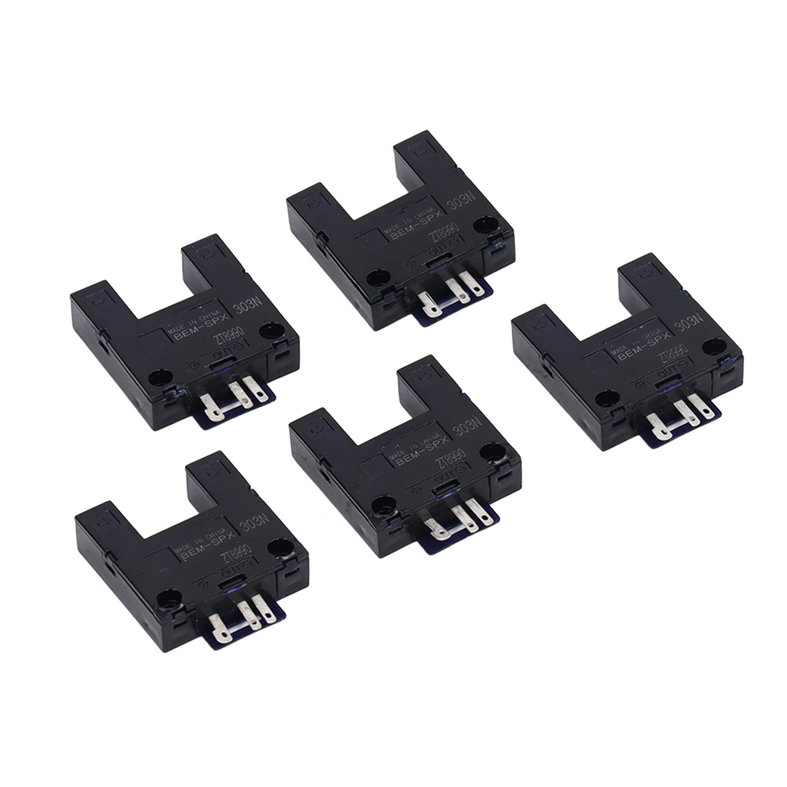 5er-pack Berm Lichtschranken, Endschalter, U-nut, Bem Spx303n, Dc 5–24 V, Schnelle Induktion