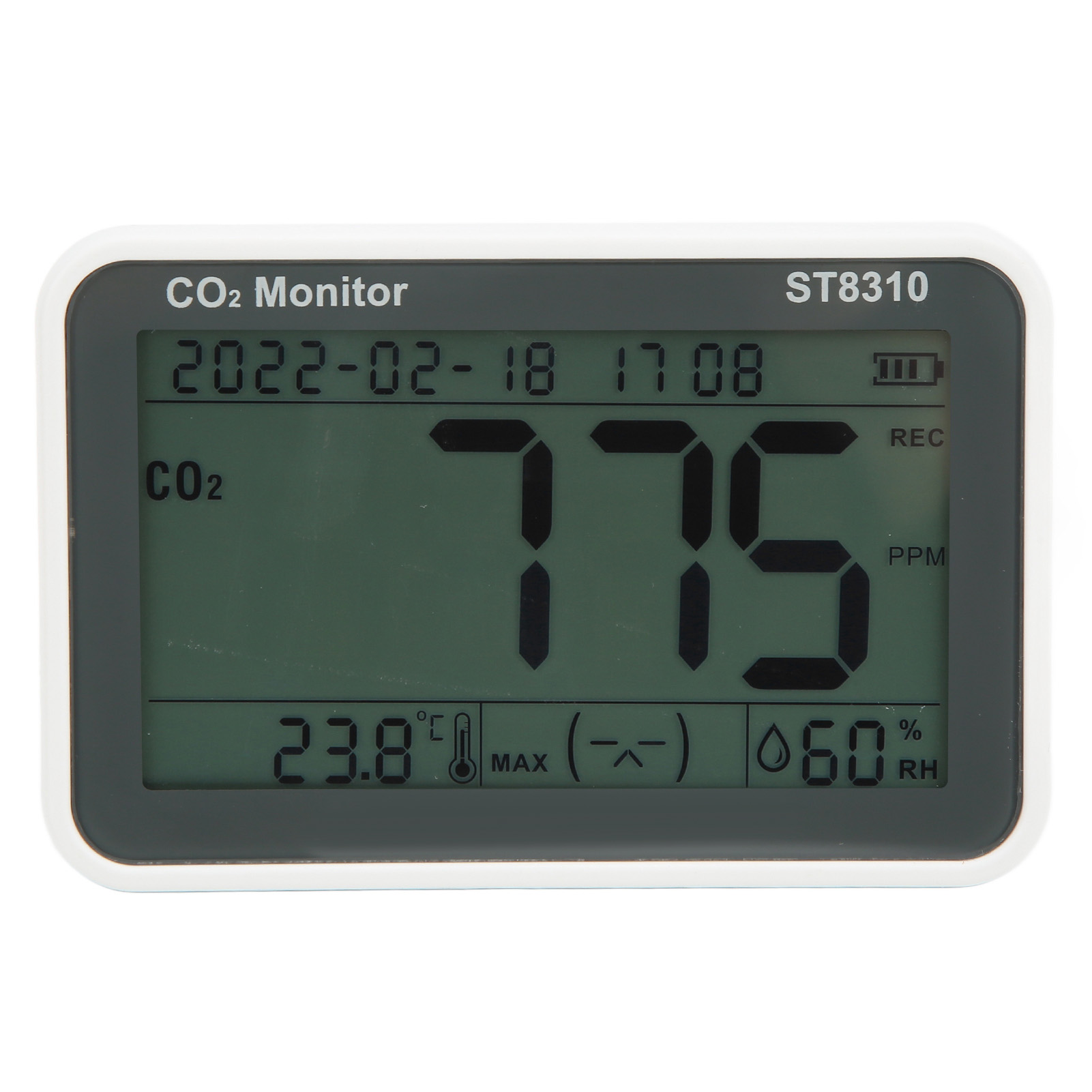 St8310 Co2-detektor, Lcd-luftqualitätsmonitor, Temperatur- Und Feuchtigkeitsmessung, Tragbarer Kohlendioxid-tester