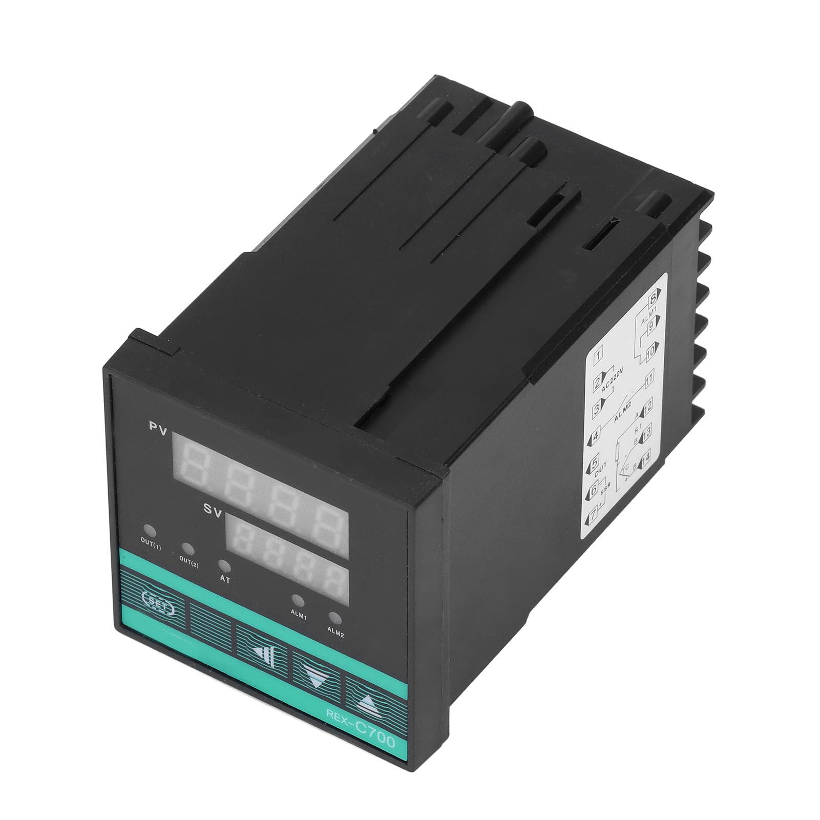Digitales Thermostat Mit Temperaturregelung 0-400°c, Digitalanzeige, Einstellbarer Regler Ac 220v, Präziser Wärmeregler Für Heizungsanlagen.